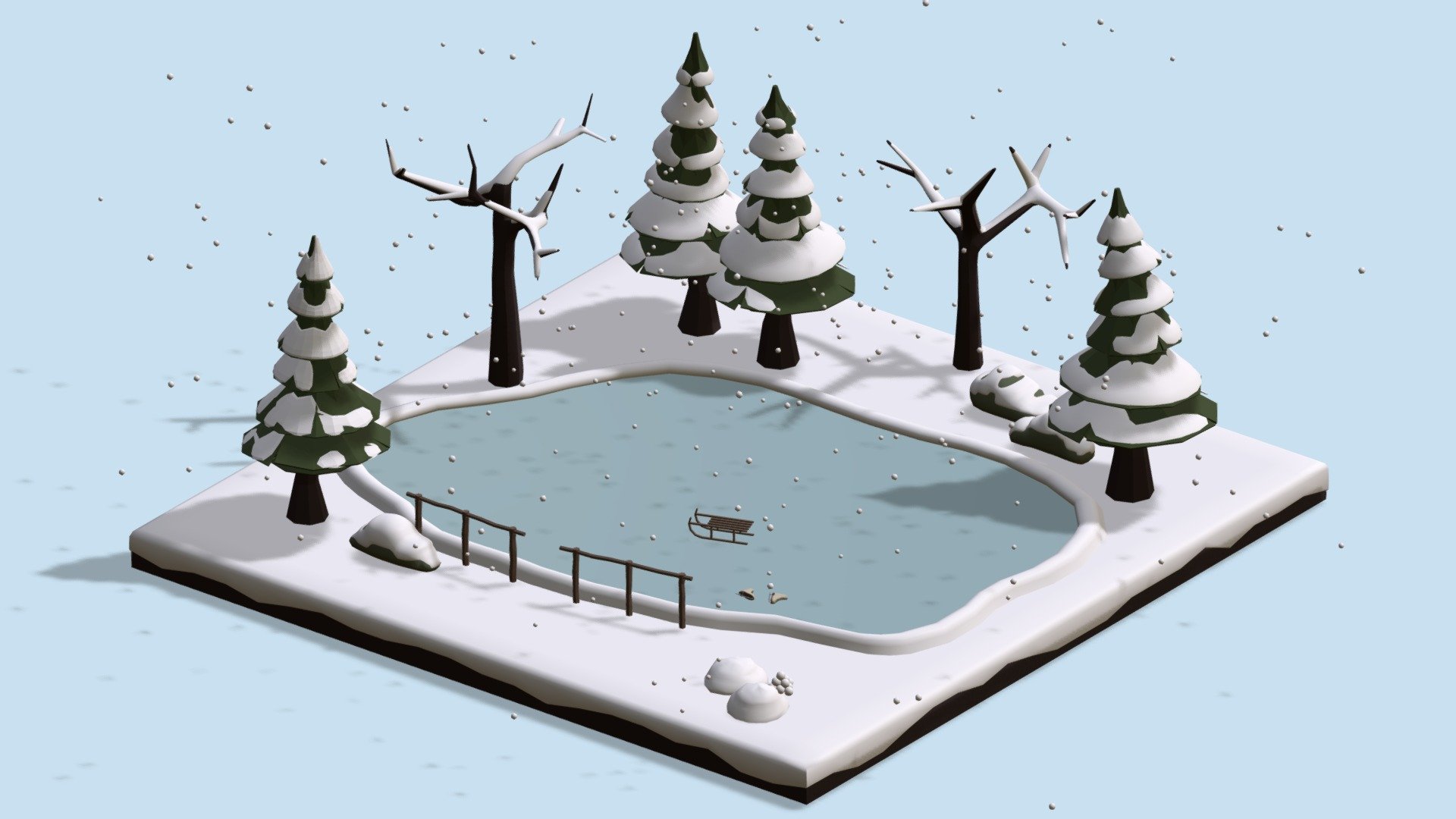 Ice Rink 3d model