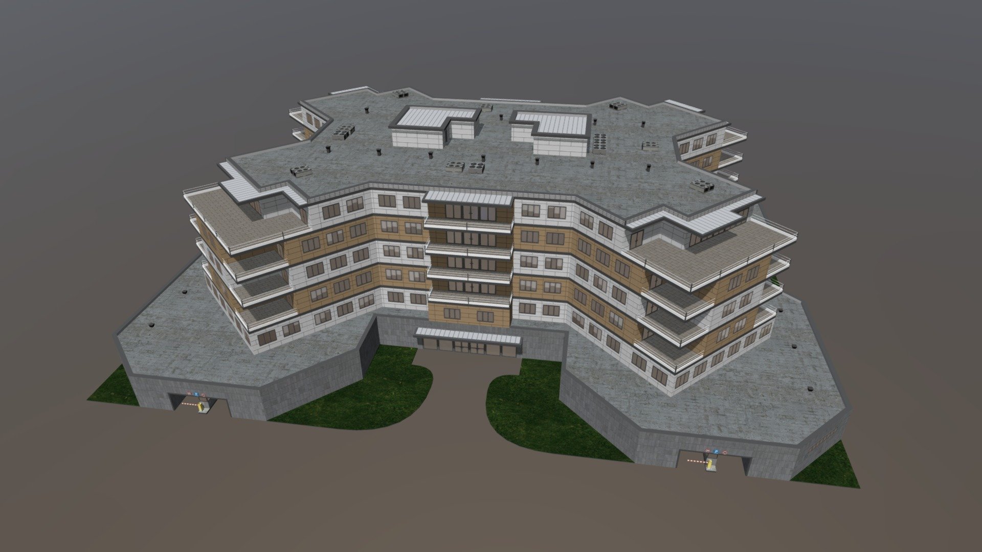 Residential Complex 3d model