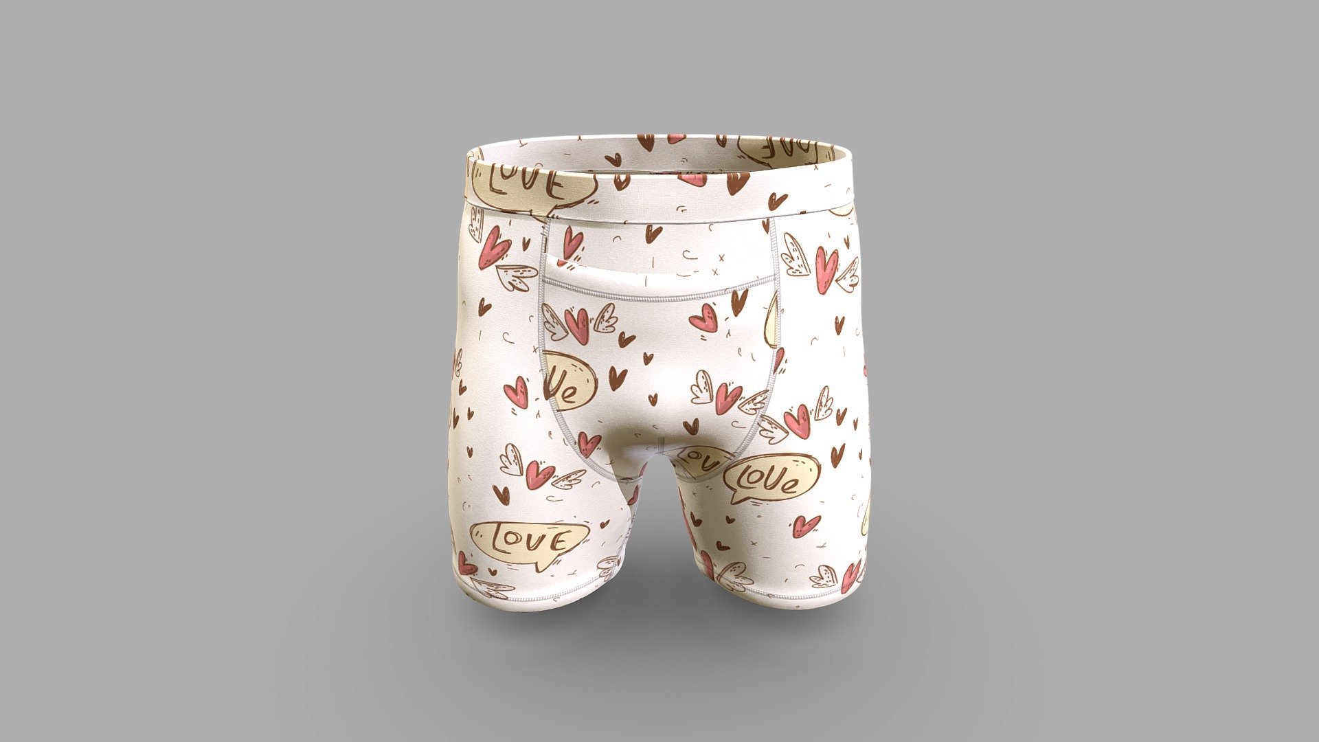 Beachwear Underwear For Men 3d model