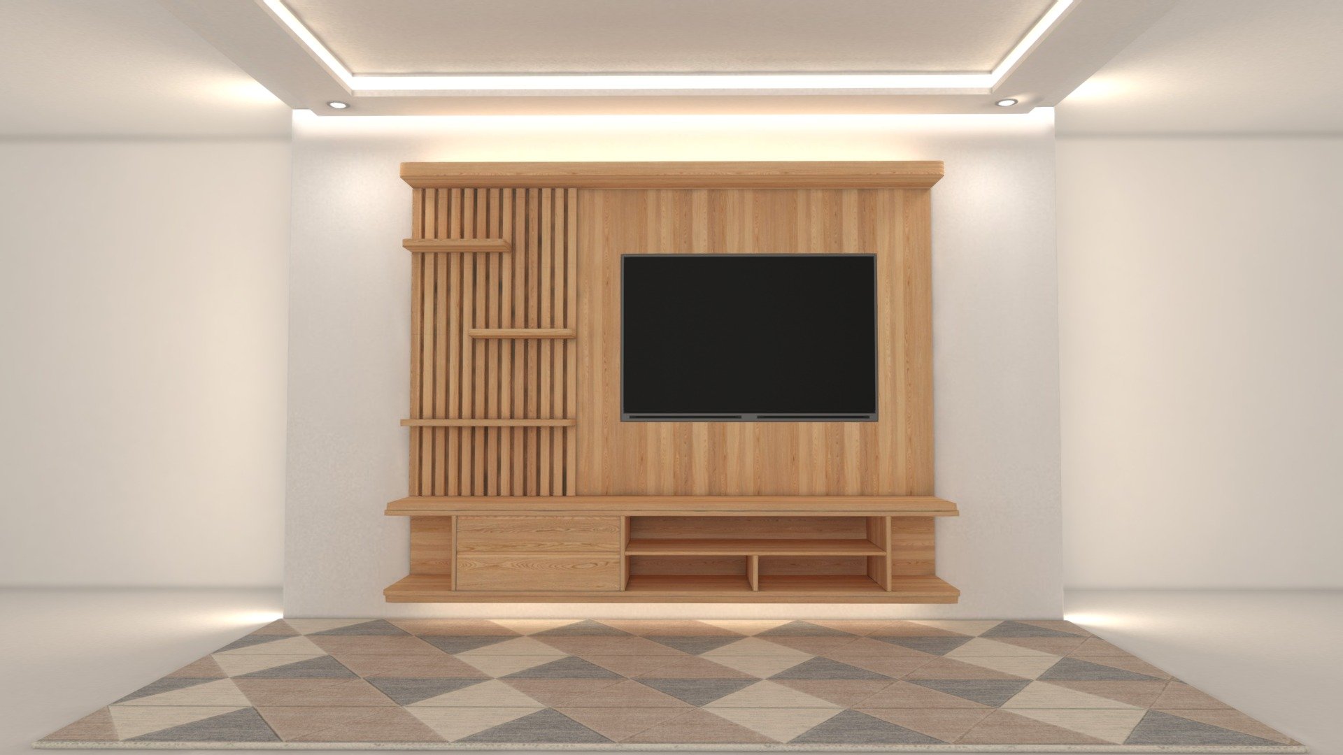 TV Cabinet 02 3d model