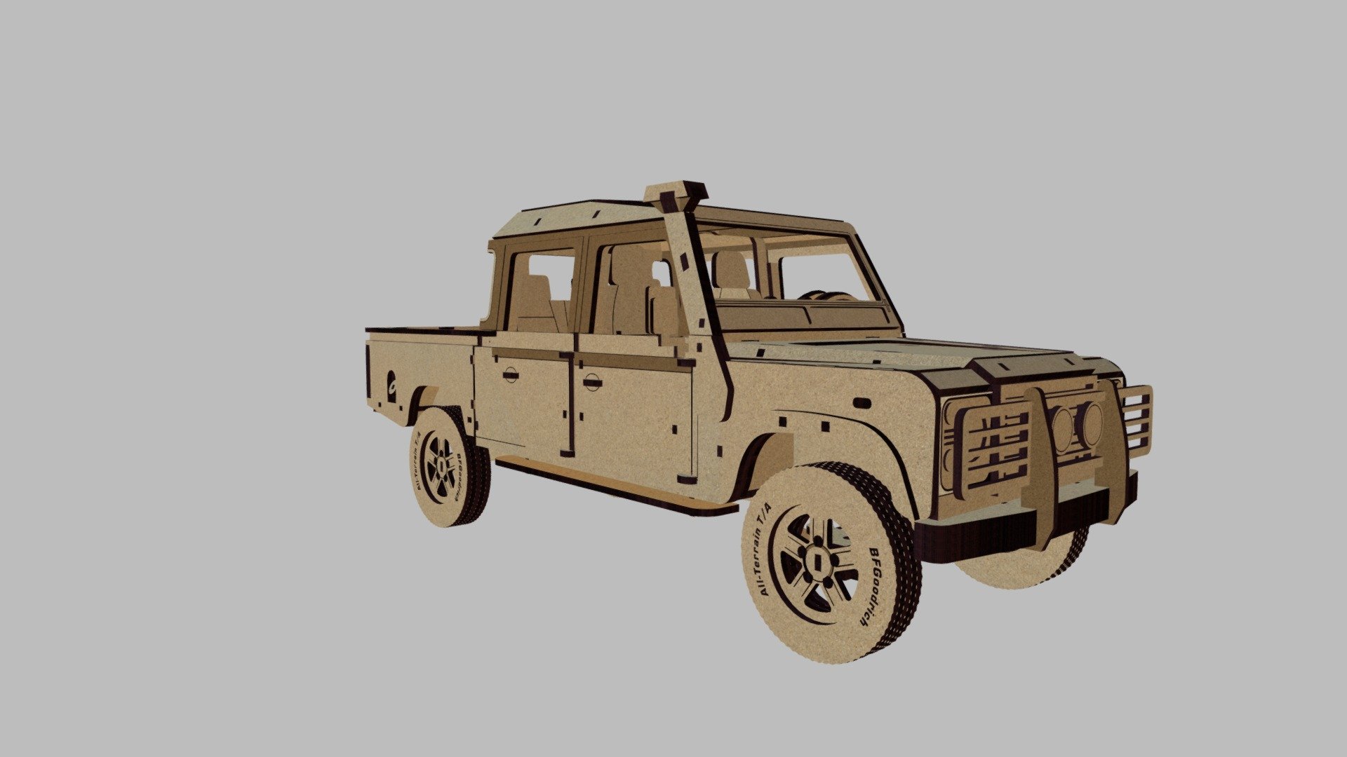 Land Rover Defender 130 3d model