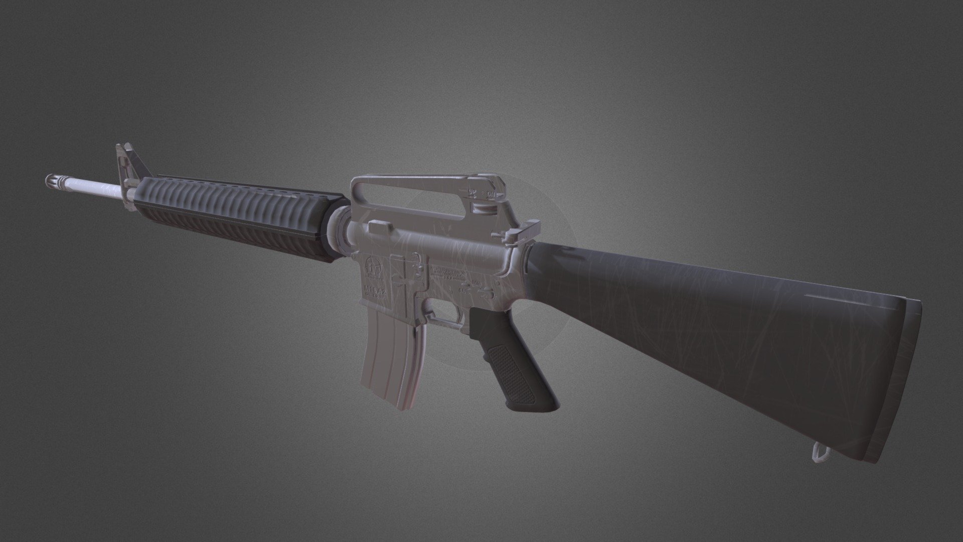 M16A2 Assault Rifle 3d model