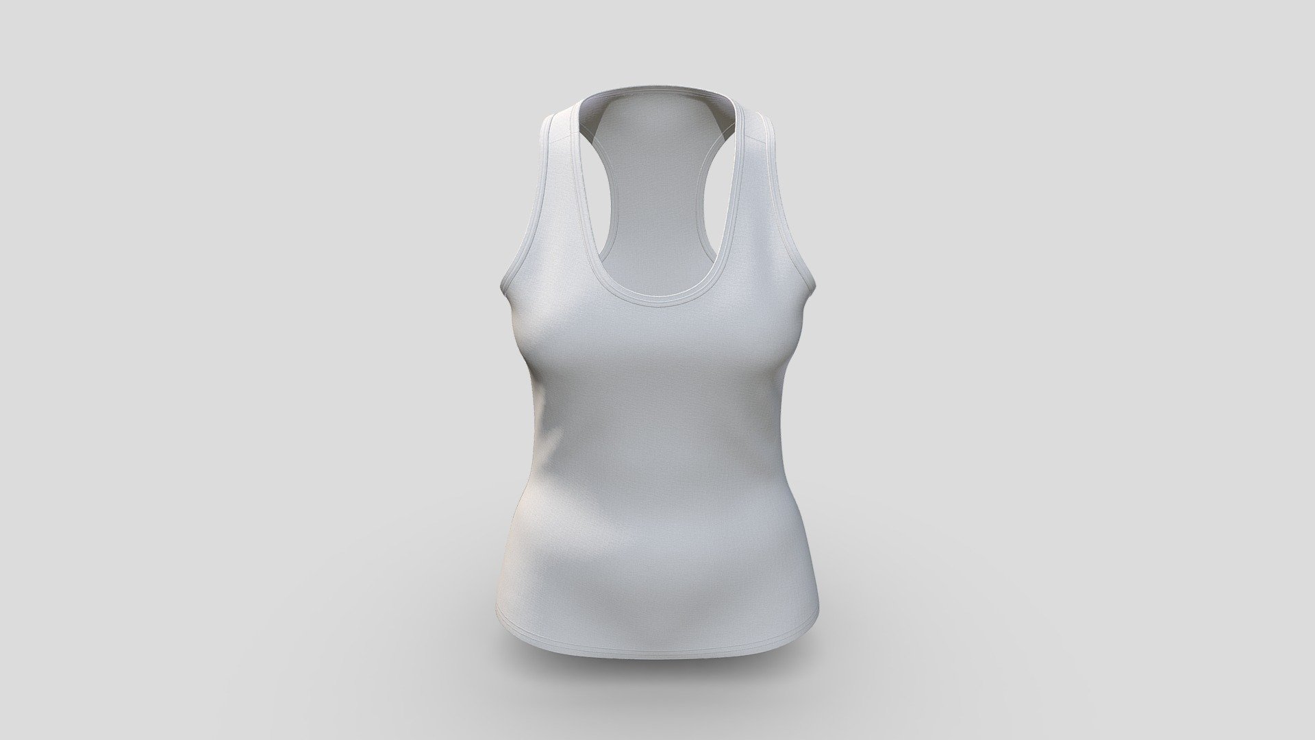 Classic Women Sport Top Women Workout Tank Top 3d model