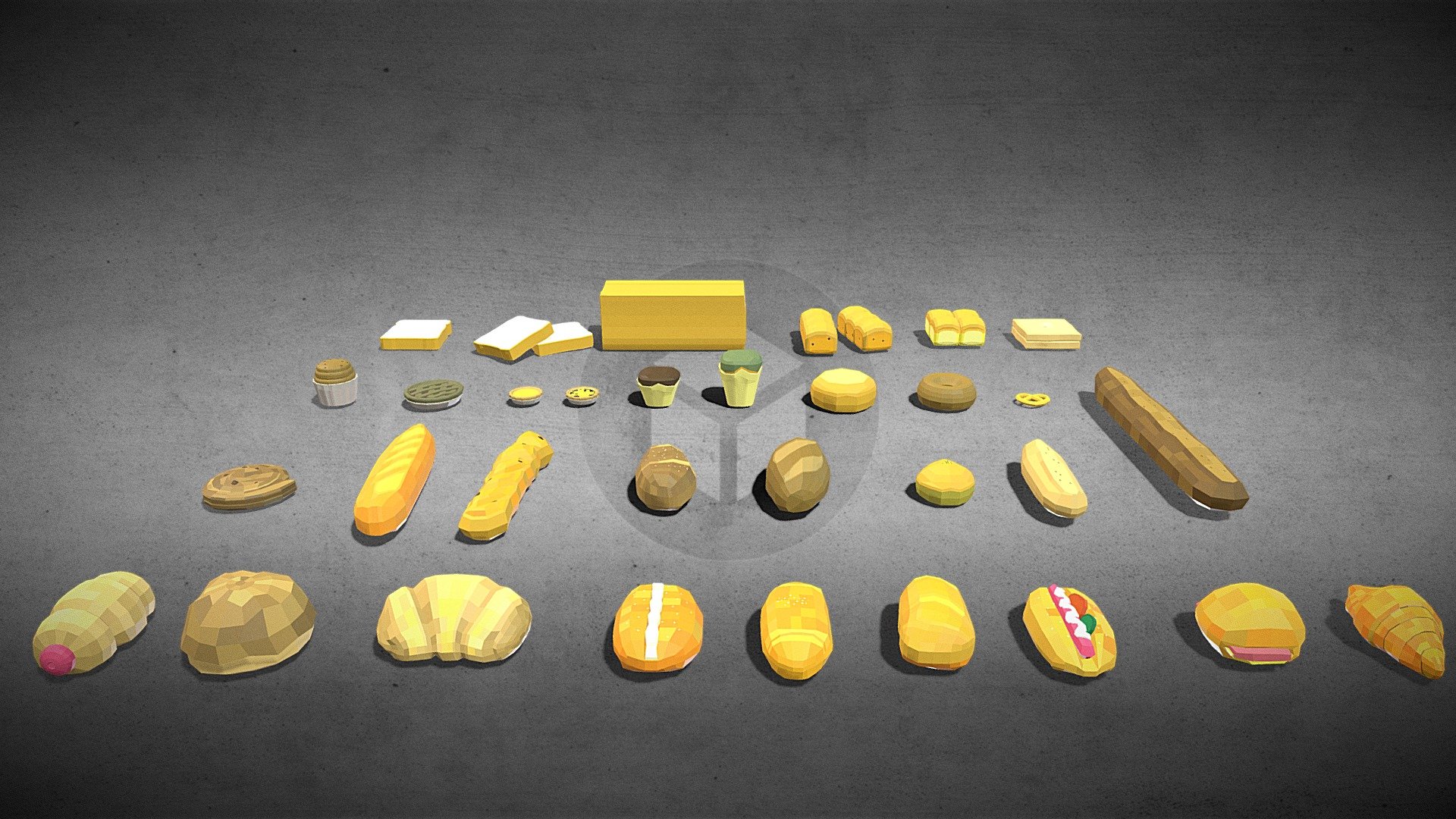 Bread Pack 3d model