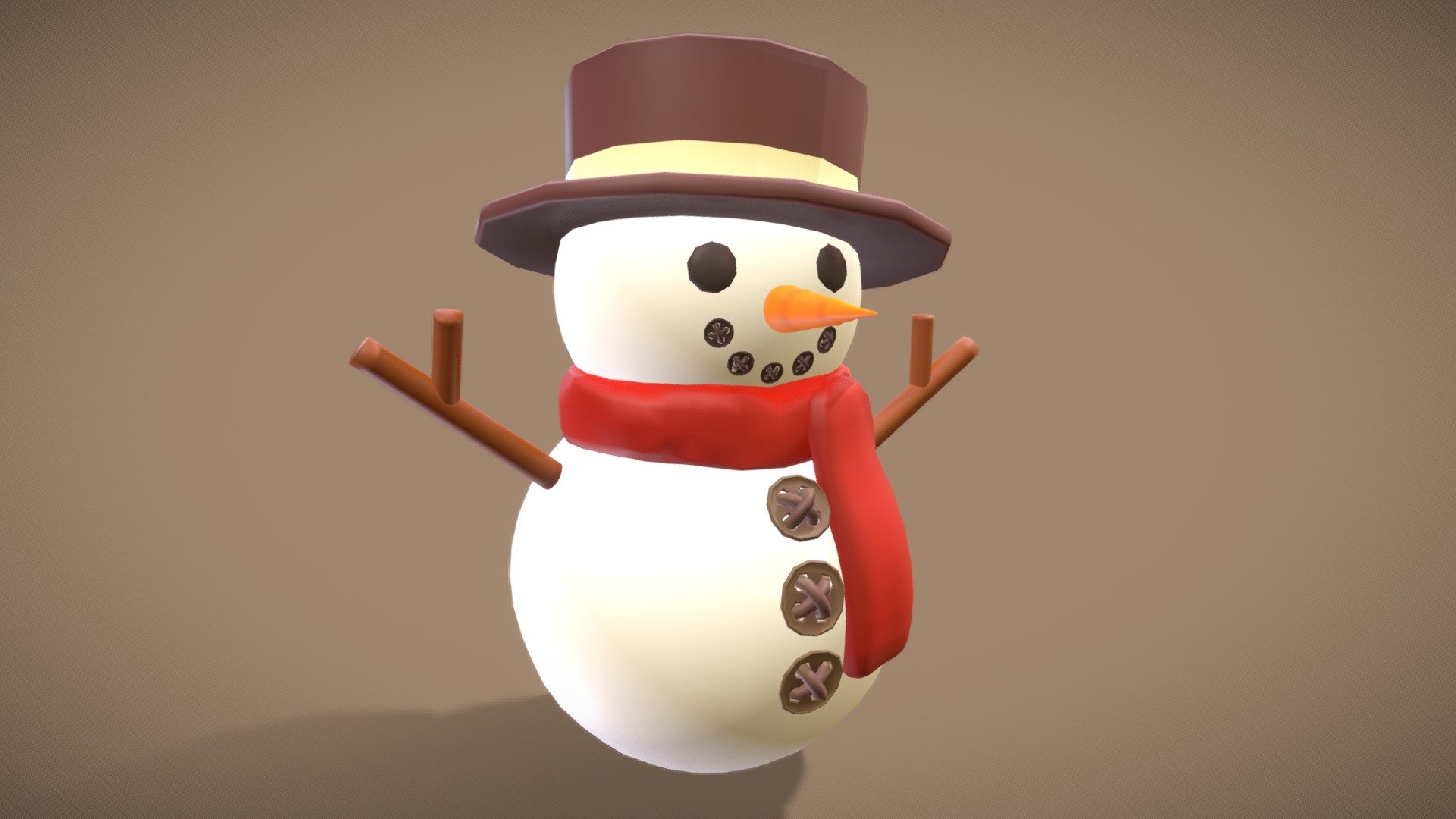 Snowman 3d model