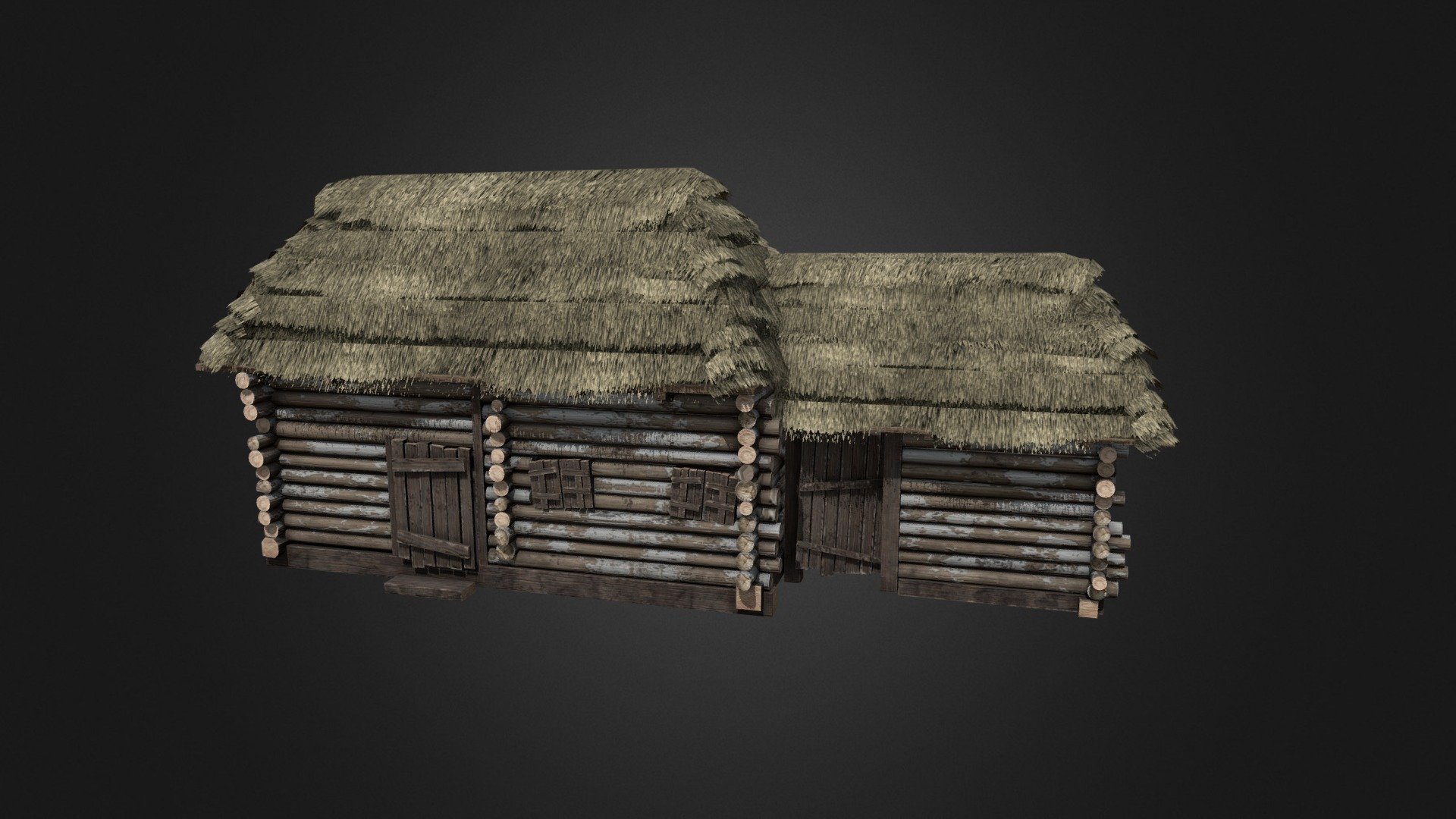 Old Hut 3 3d model