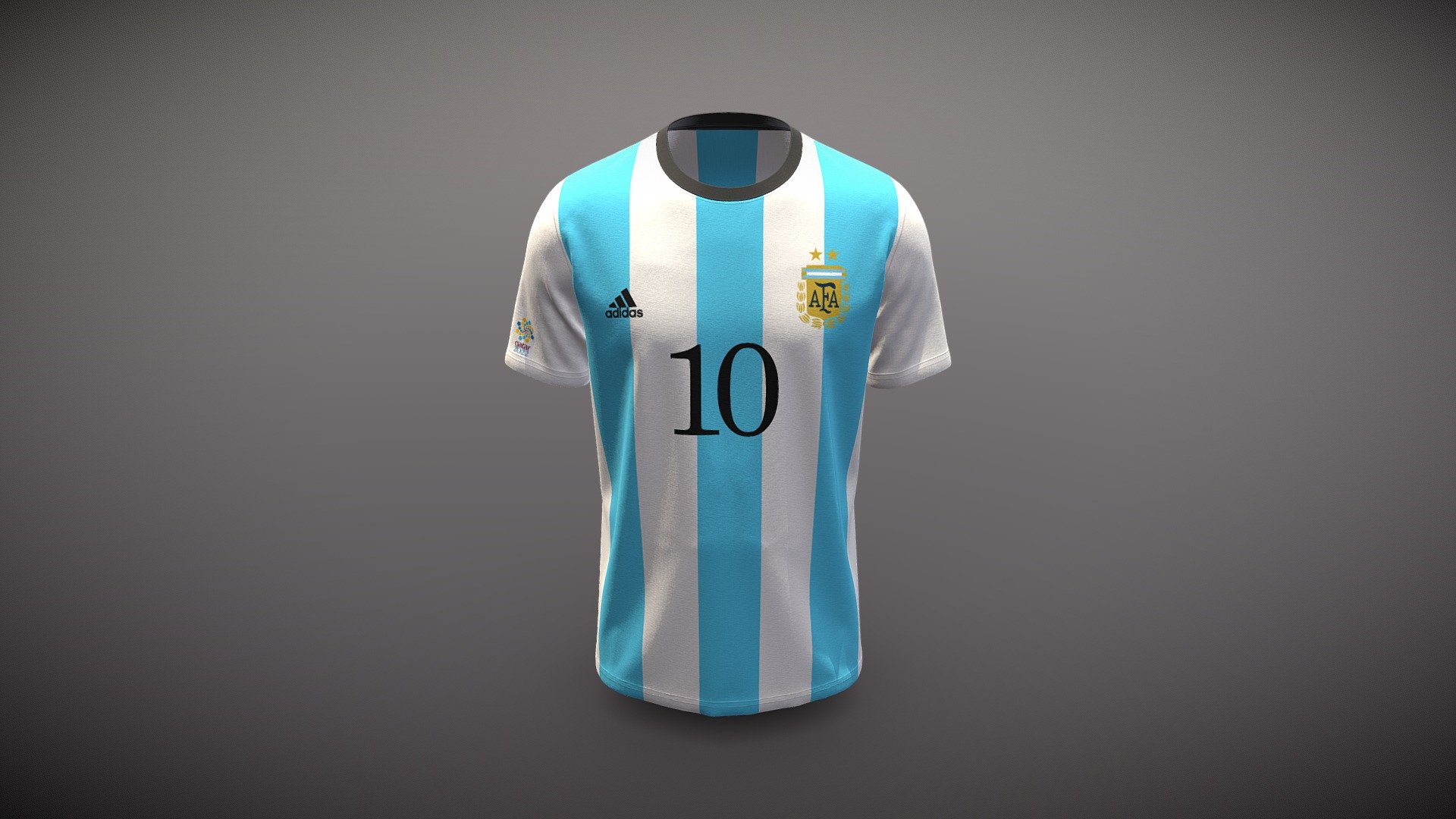 1986 Argentina Maradona Football Jersey T Shirt 3d model