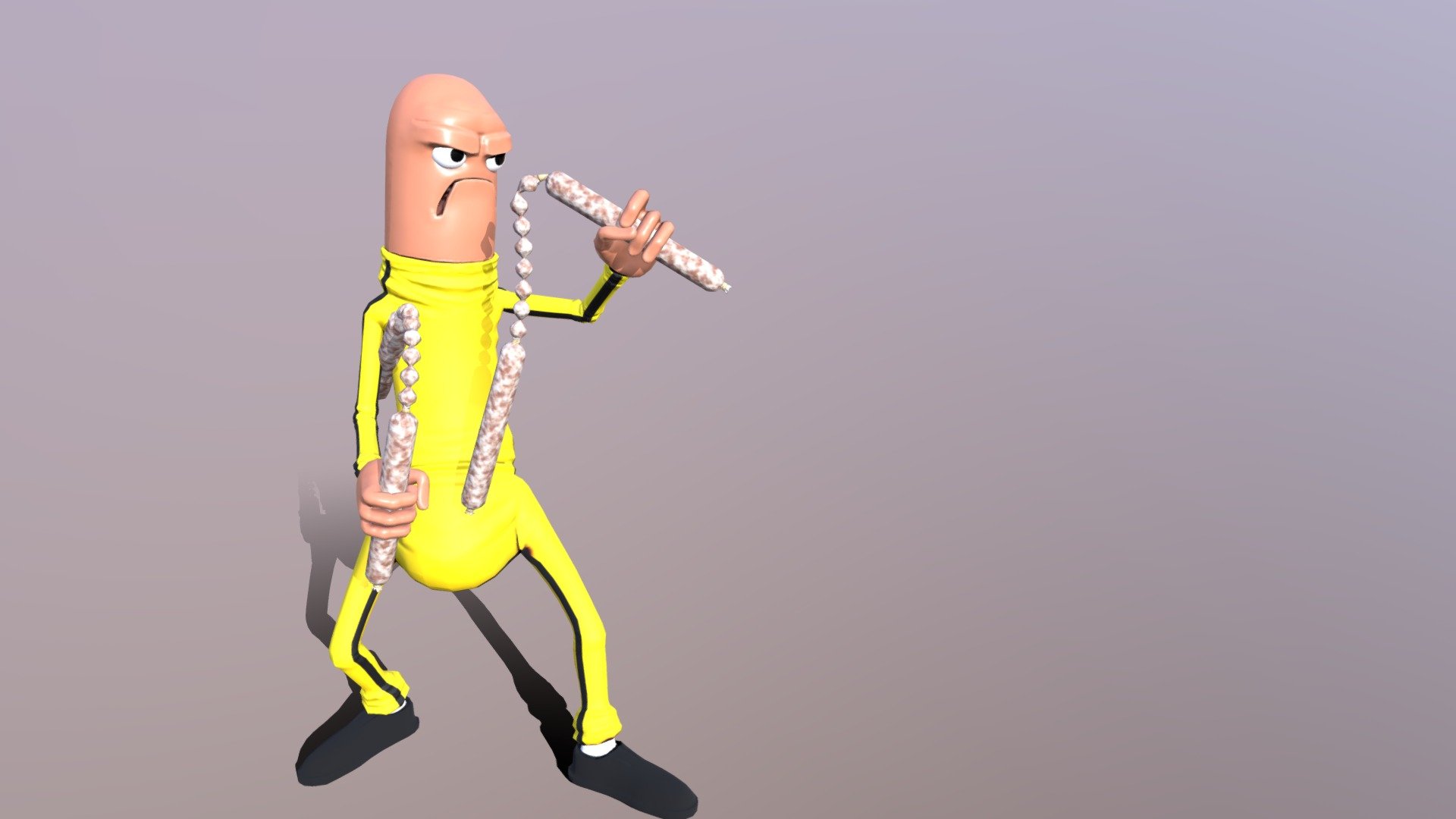 Dragon Saucisse 3d model