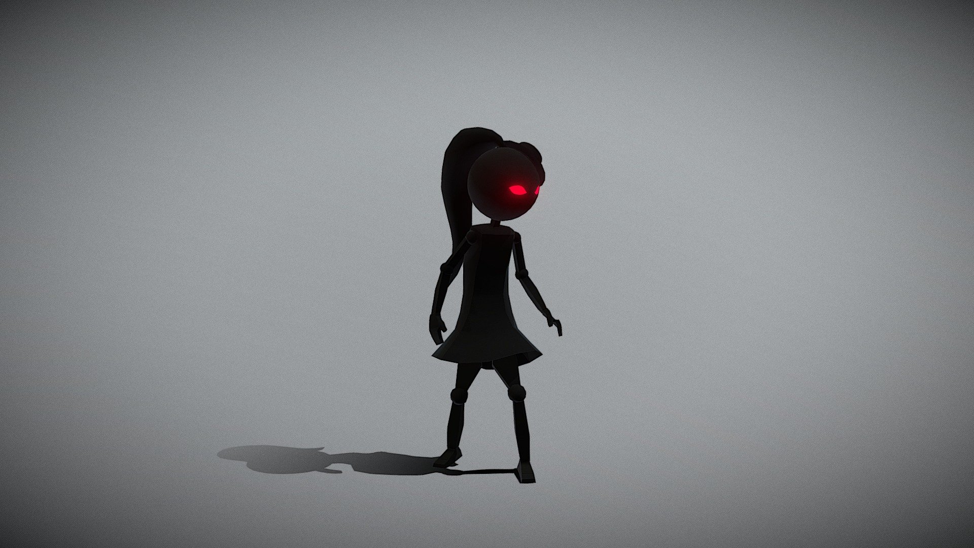 Stickwoman 3d model