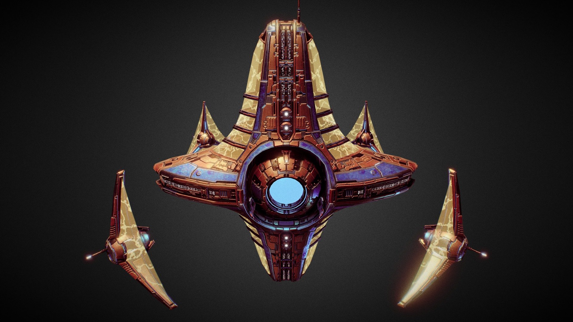 Starfall Tactics — Nebulord mothership 3d model