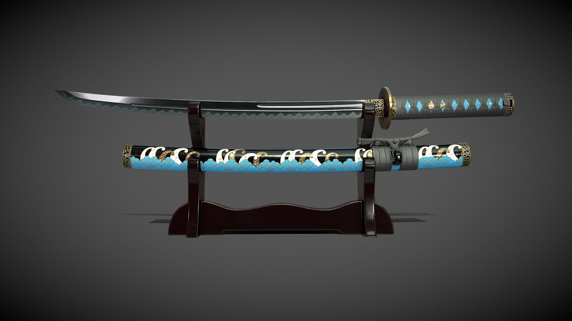 Wakizashi 01 3d model