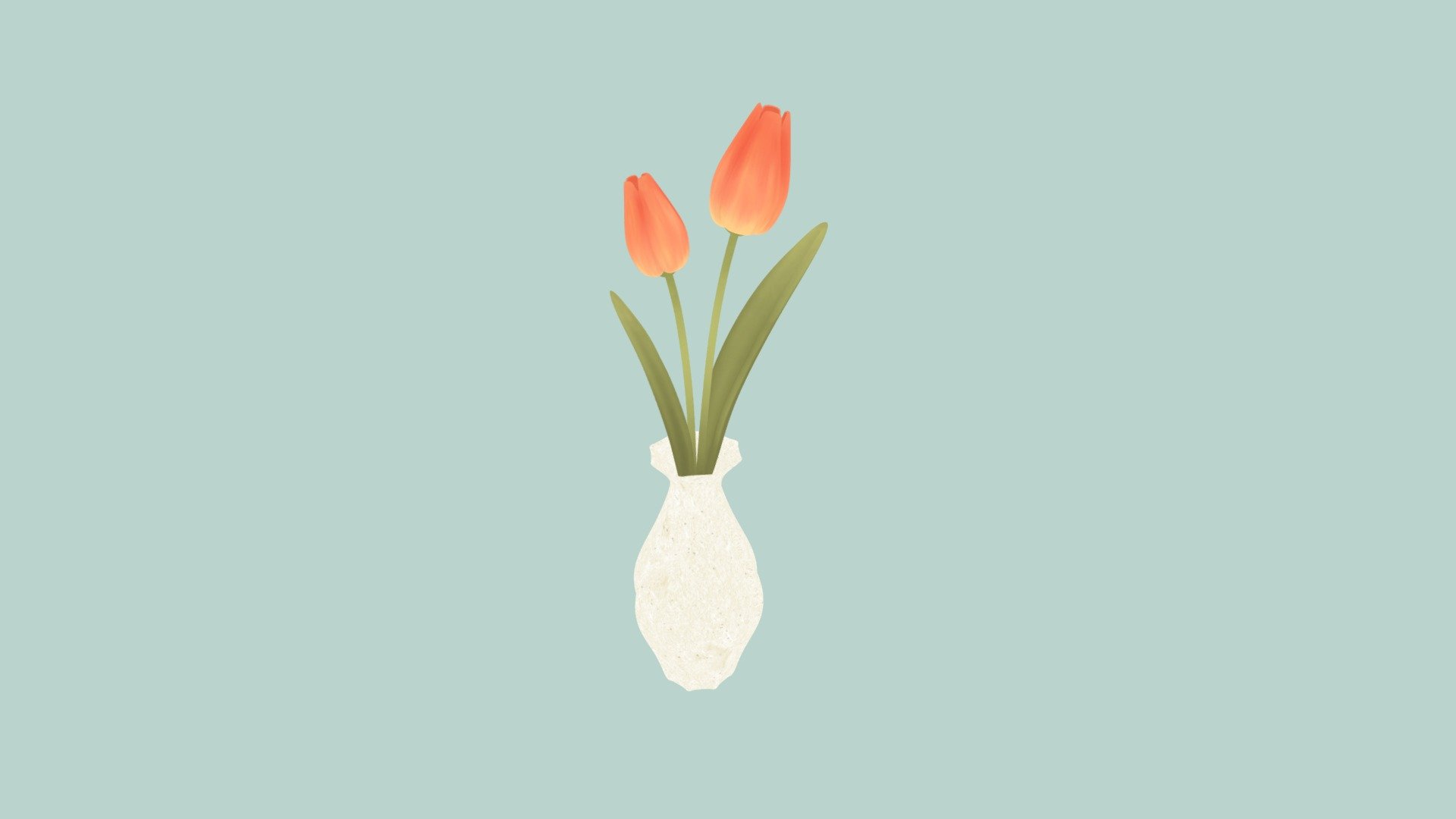 Tulip 3d model