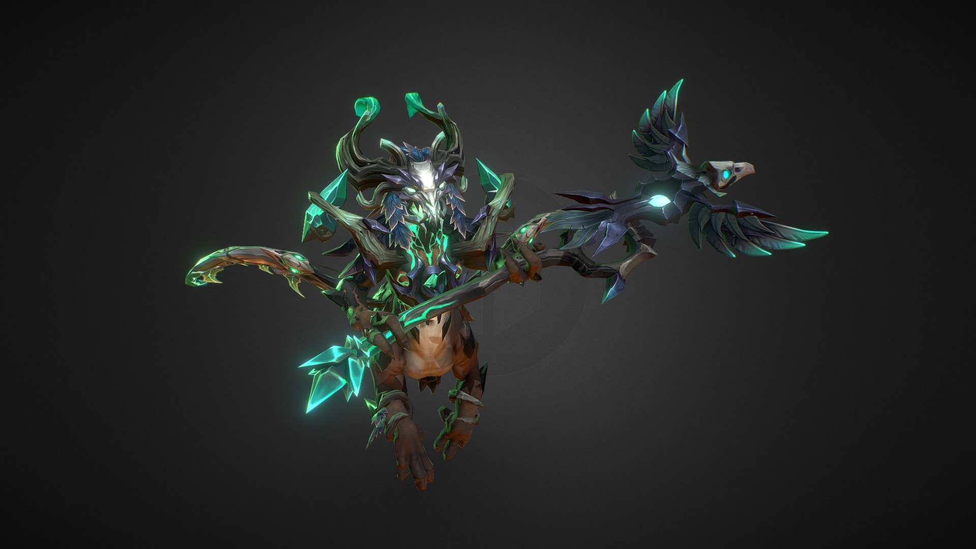 Obsidian Leshy for Dota2 3d model