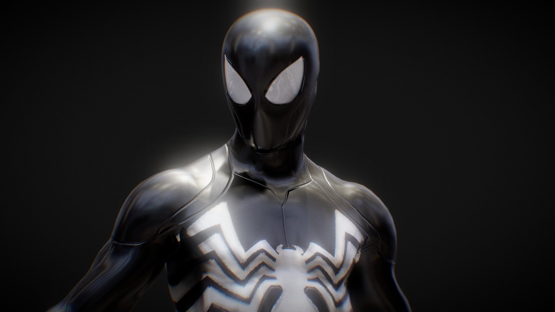 Spider-Man Symbiote Spider-Man 2 PS5 Blend 3d model