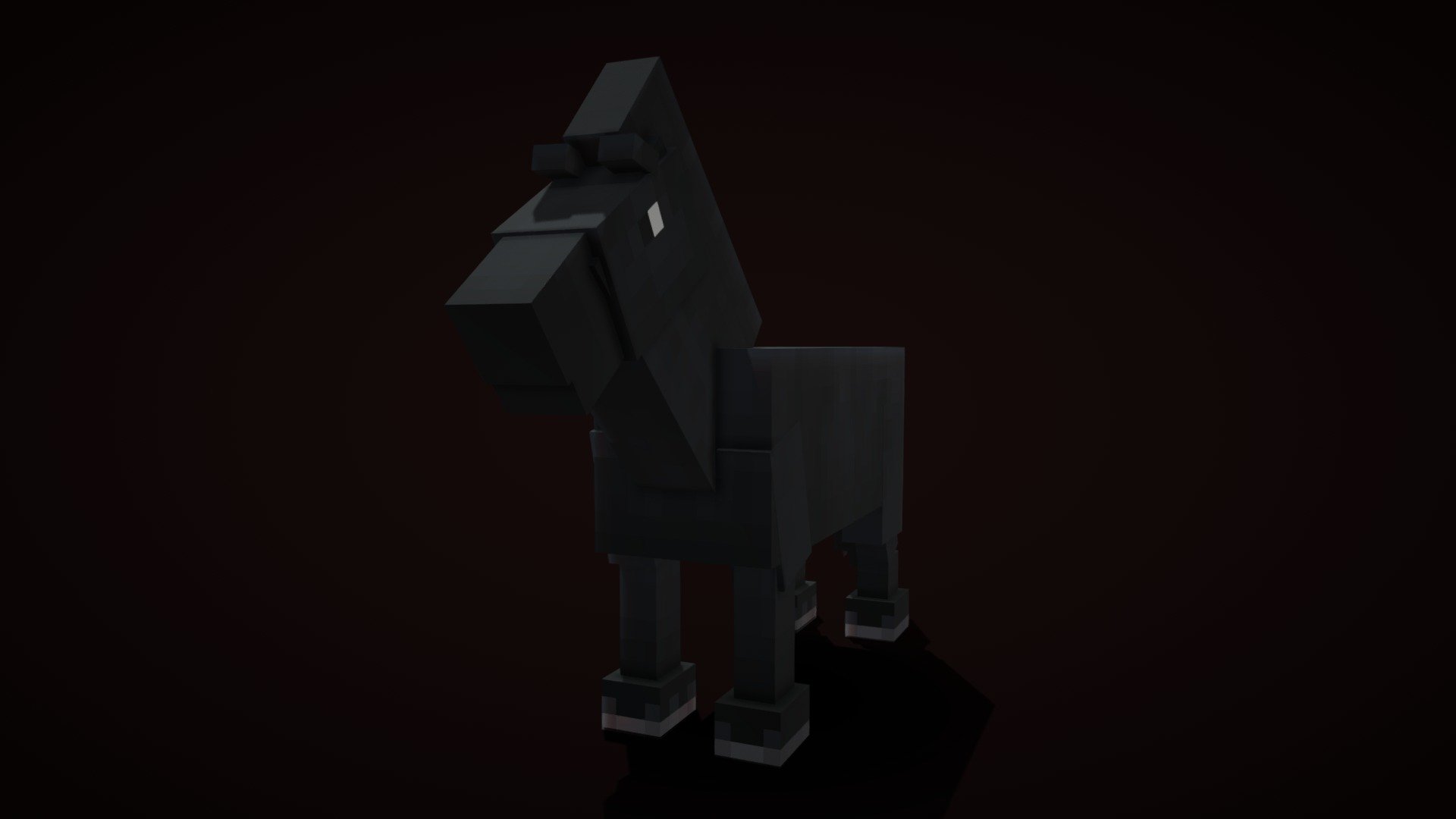 Horse Minecraft 3d model