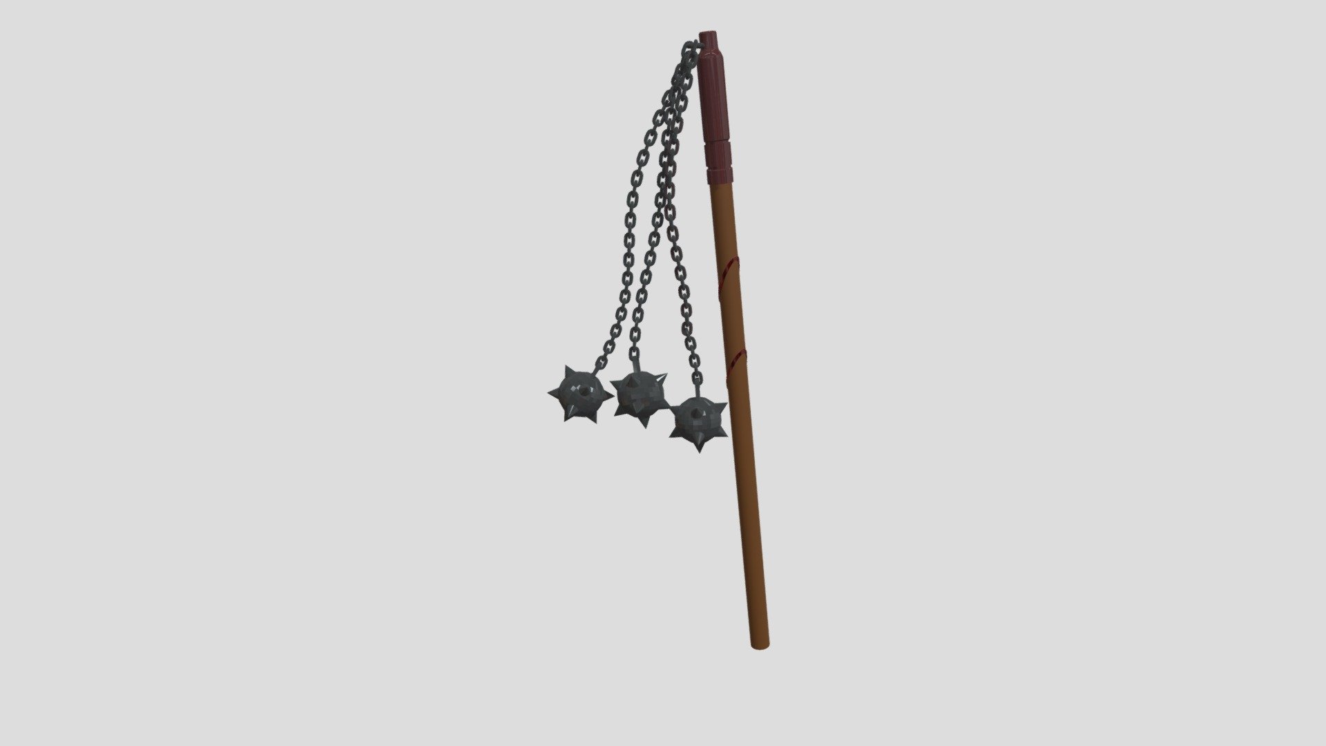 Mace 3 Spiked Balls, FLAIL 3d model