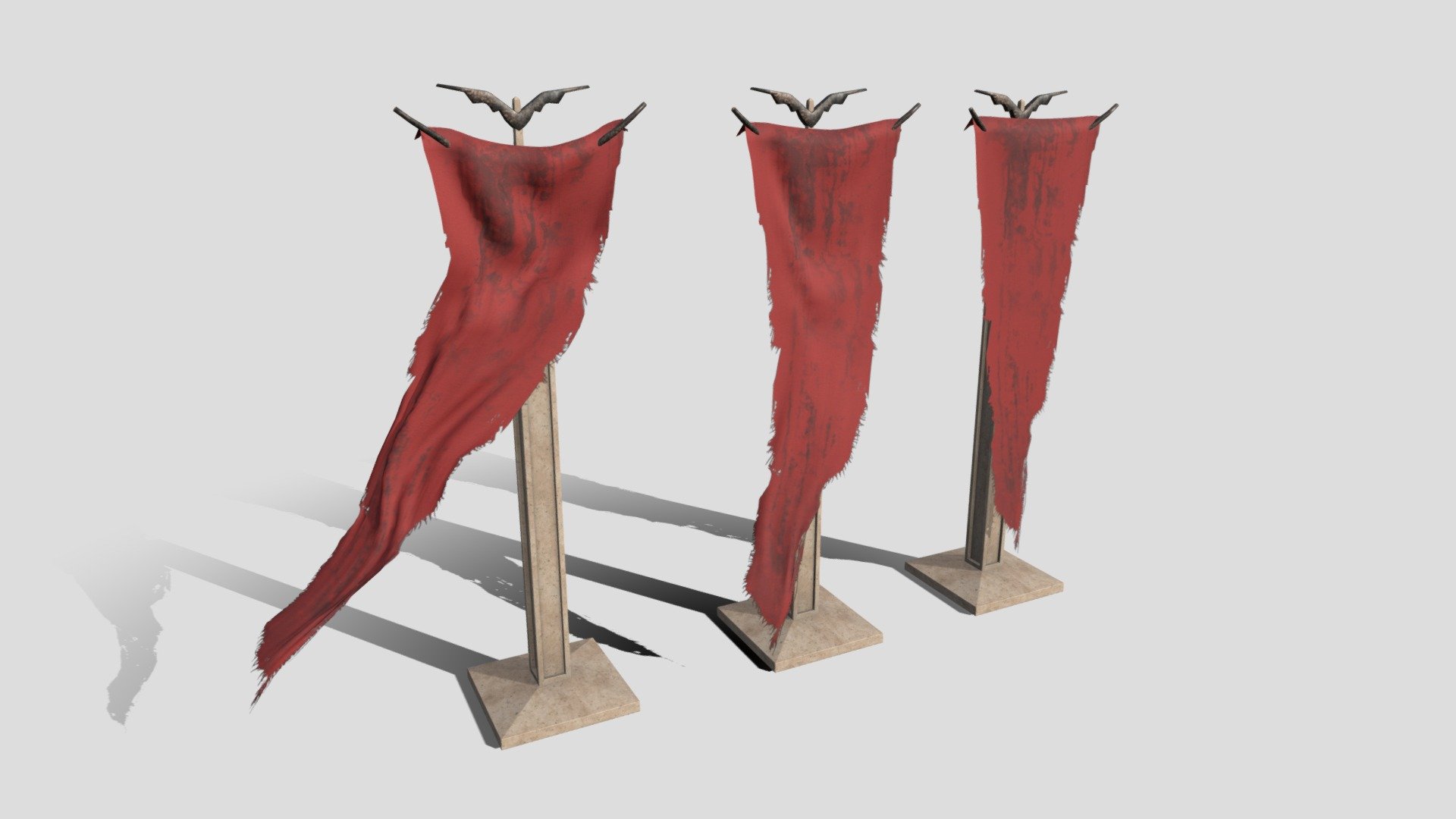 Dark Fantasy Banner 3d model