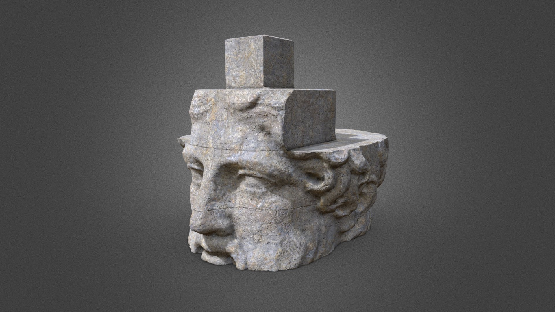 Statue Under Construction 3d model