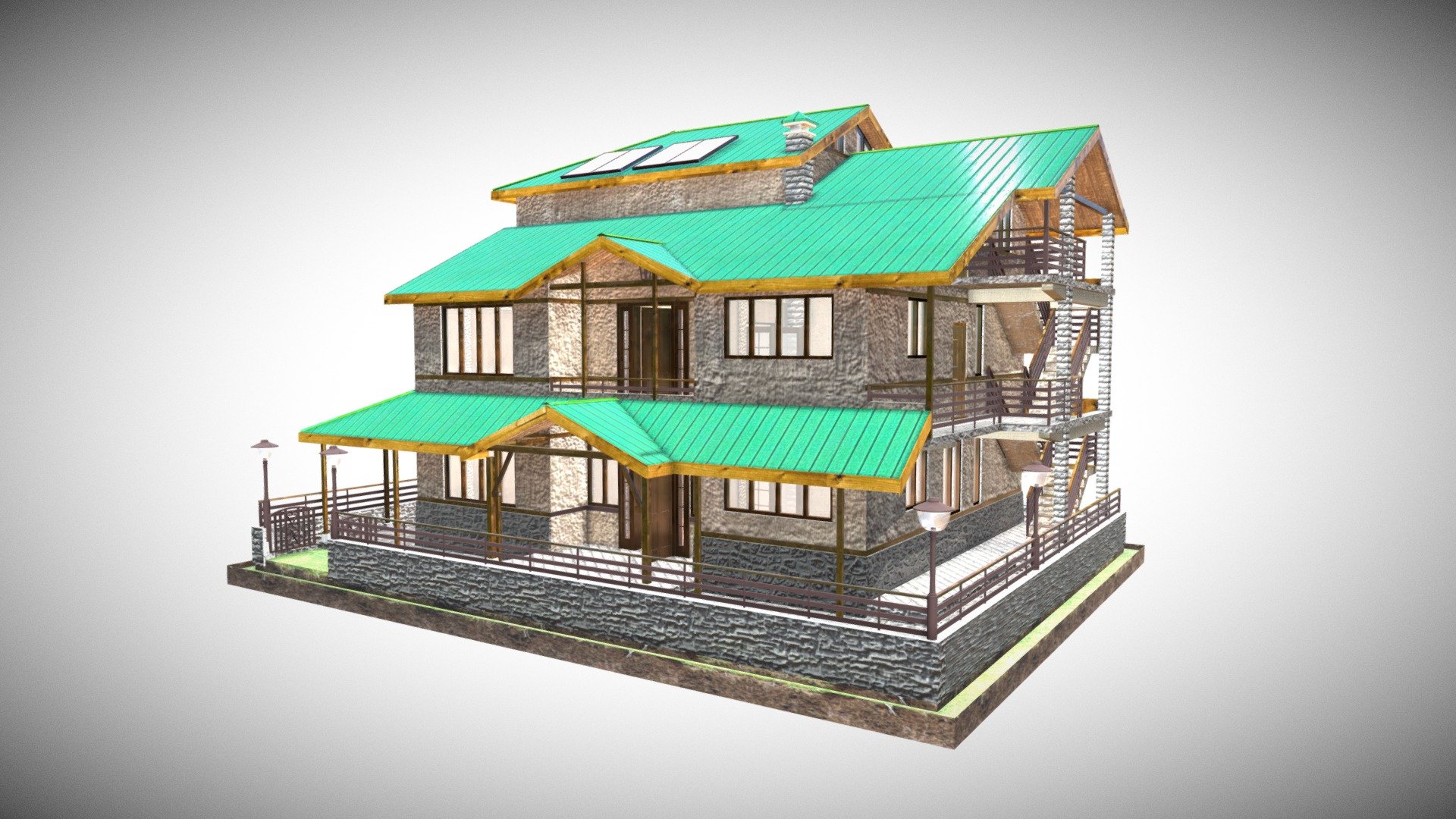 Local Residence 3d model