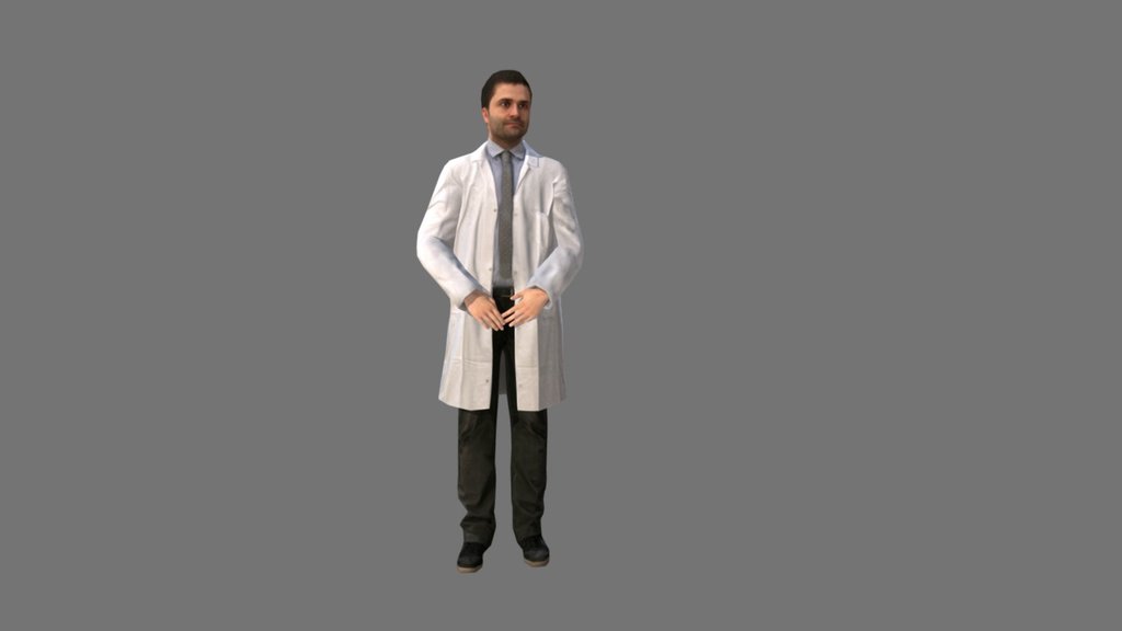 Doctor Animation Idle WIP 3d model