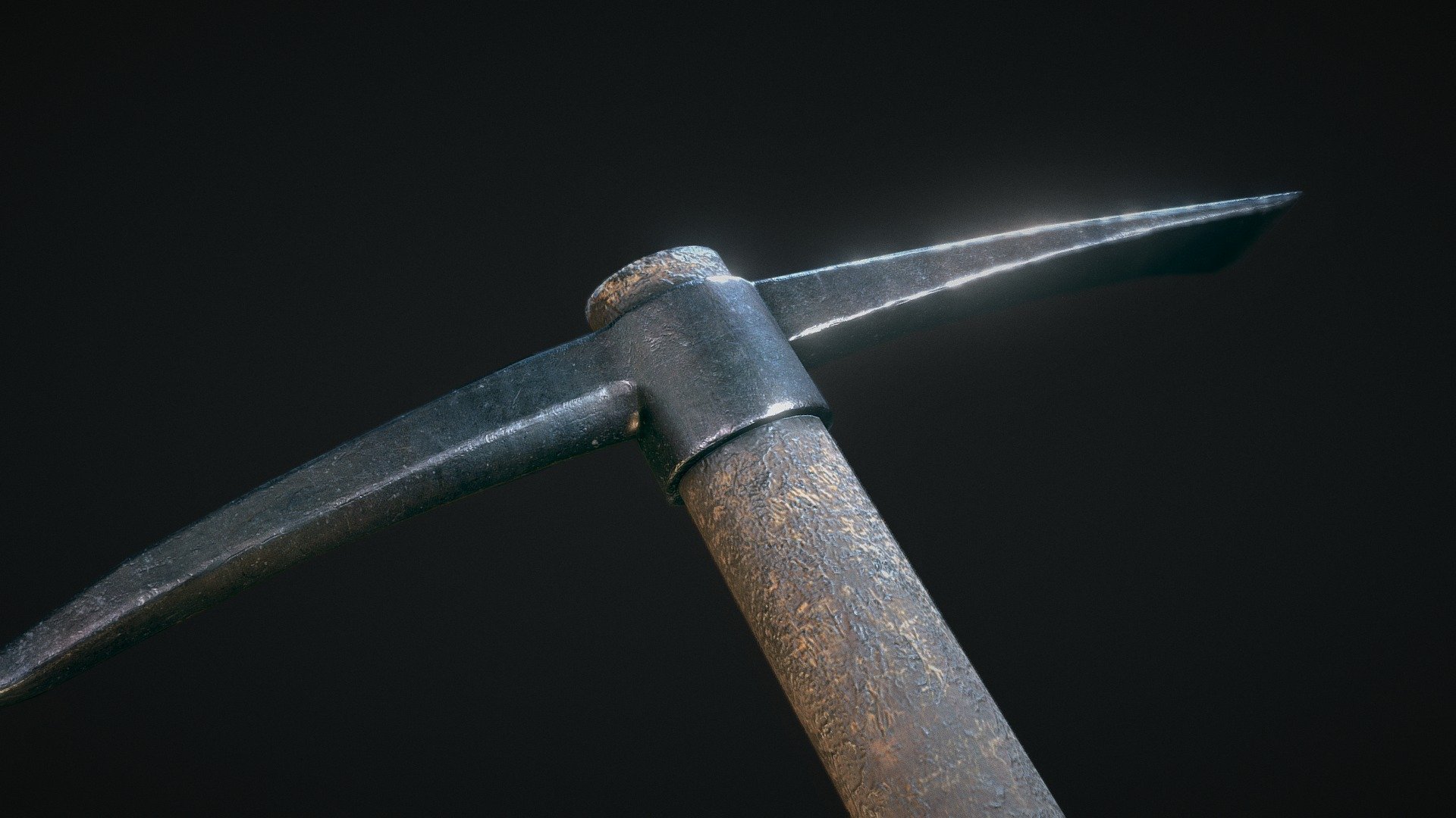 Old pickaxe 3d model