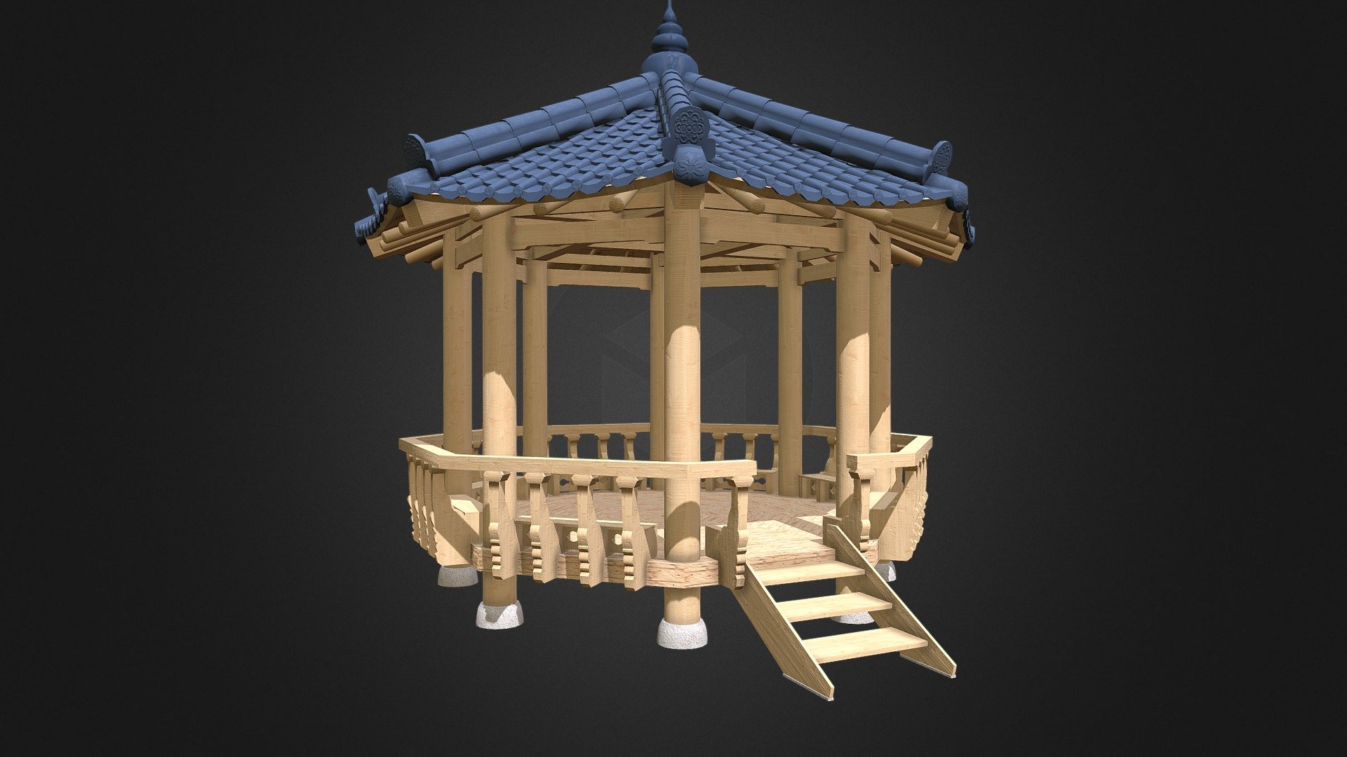 Palgakjeong 3d model