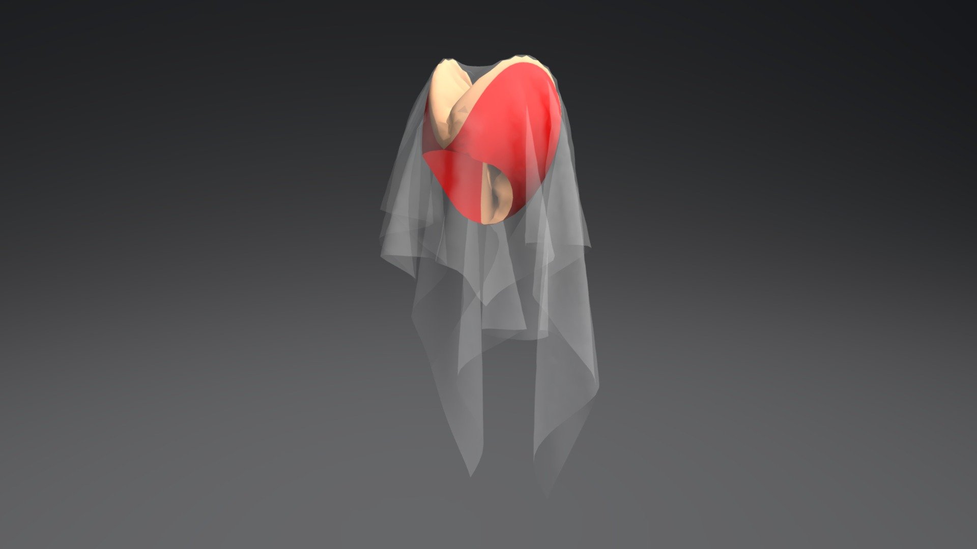 Hennin Hat Clam 3d model