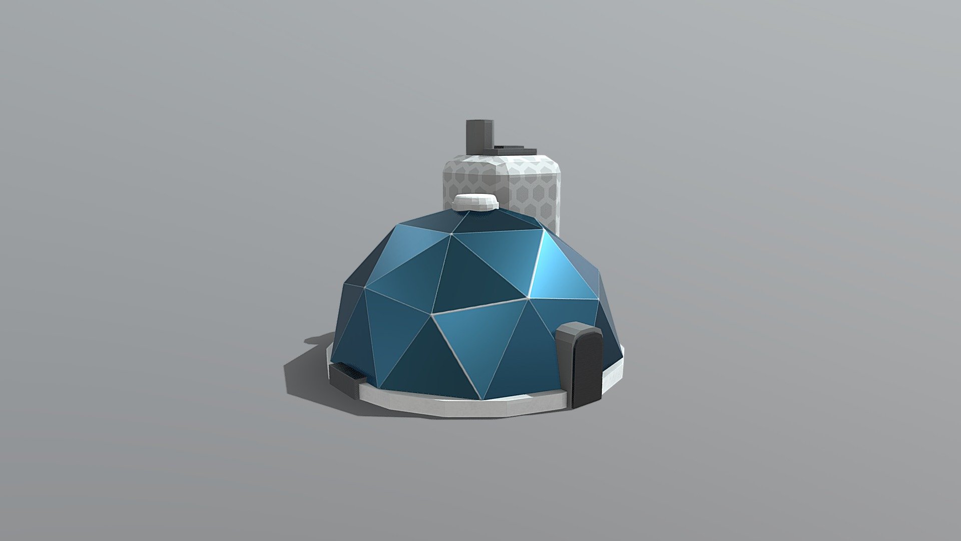 Medium Low Poly Habitat 3d model