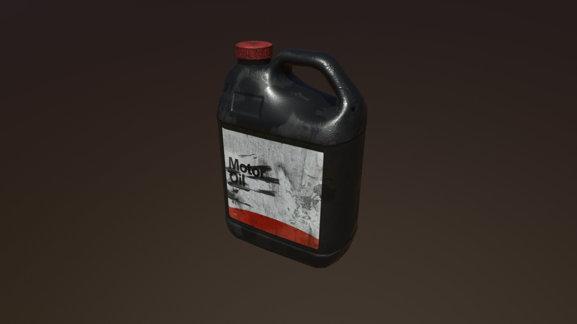 Low poly Canister 3d model