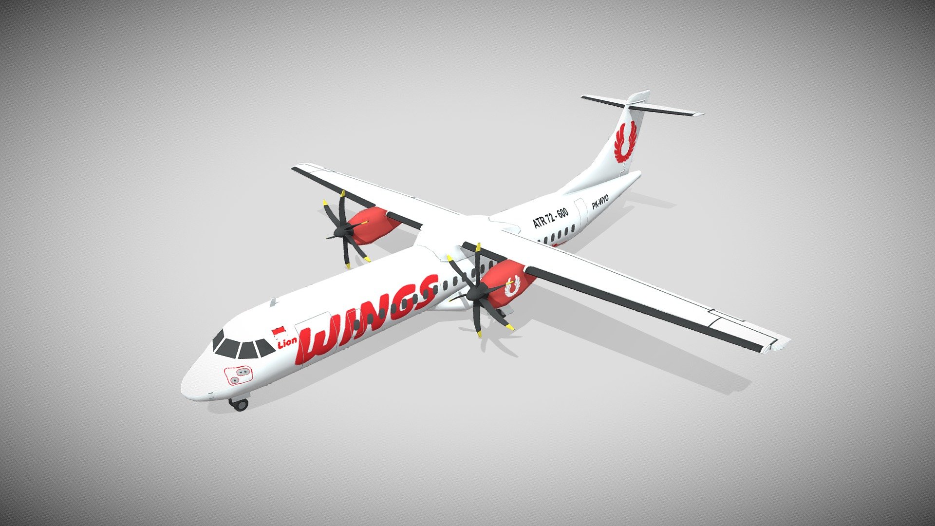 ATR 72 3d model