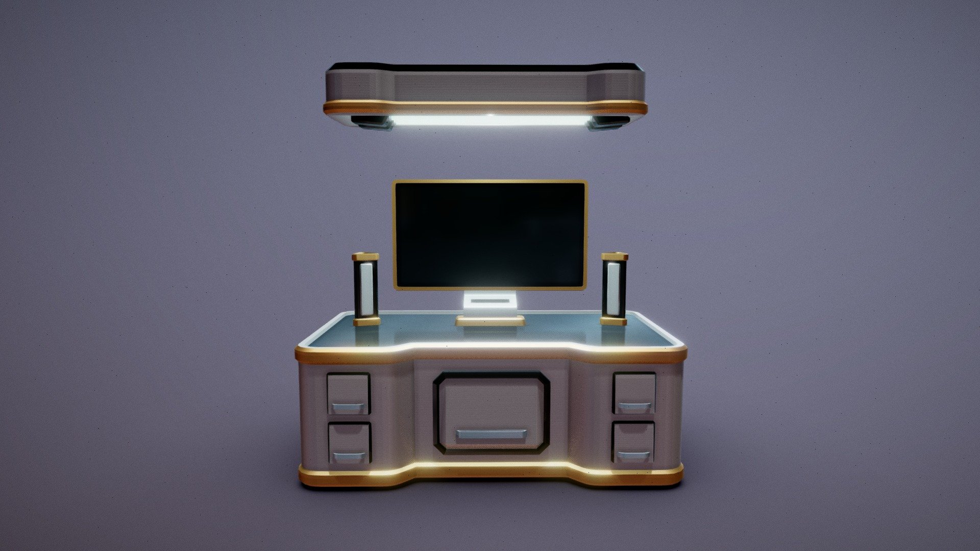 Workstation 3d model