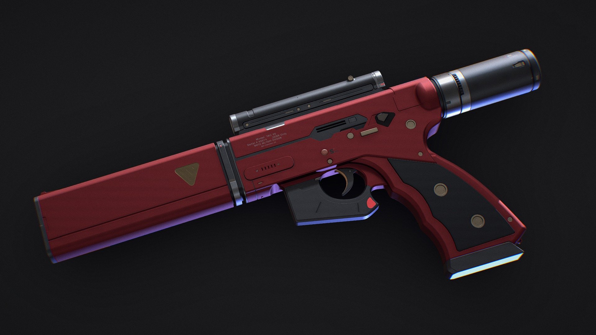 SCIFI Pistol 3d model