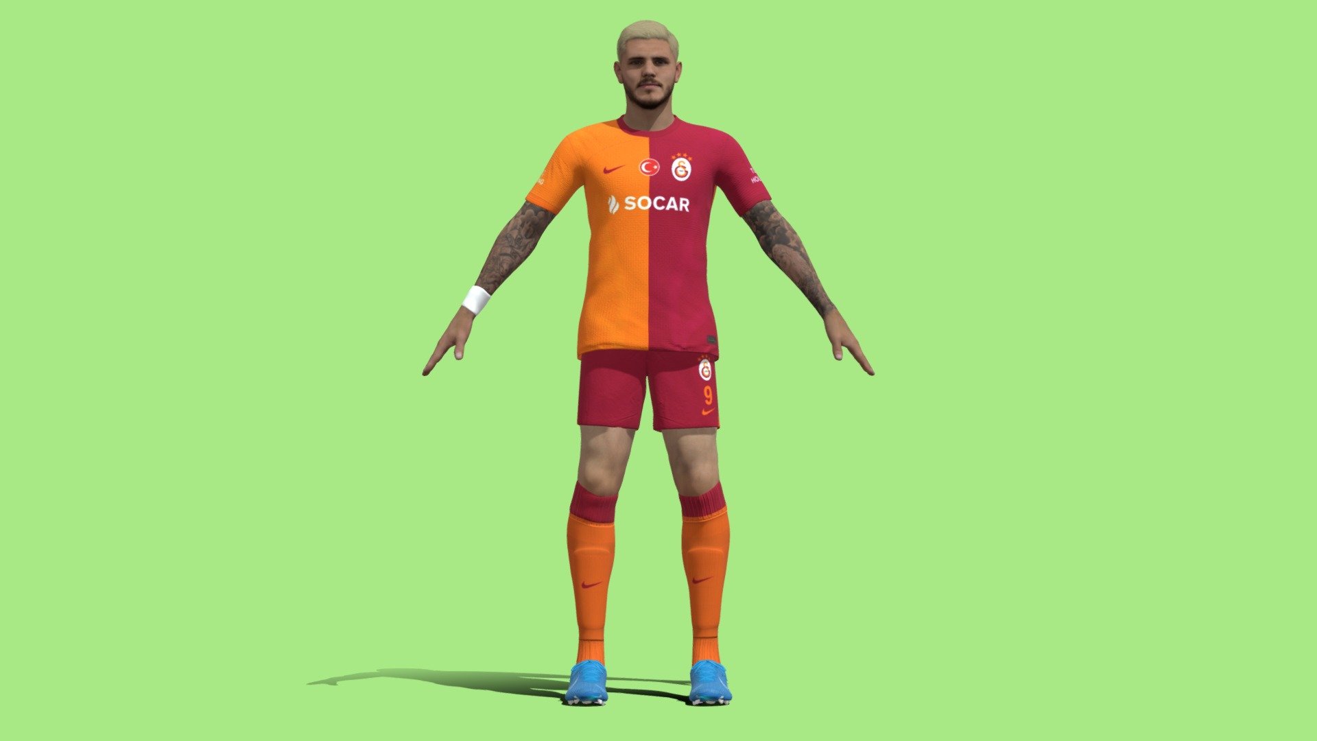 T-Pose Mauro Icardi Galatasaray 23-24 3d model