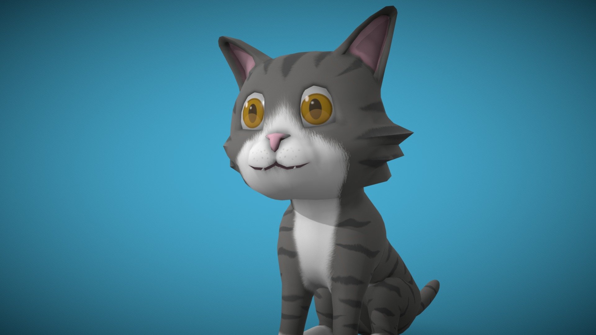 Cat Cartoon 3d model