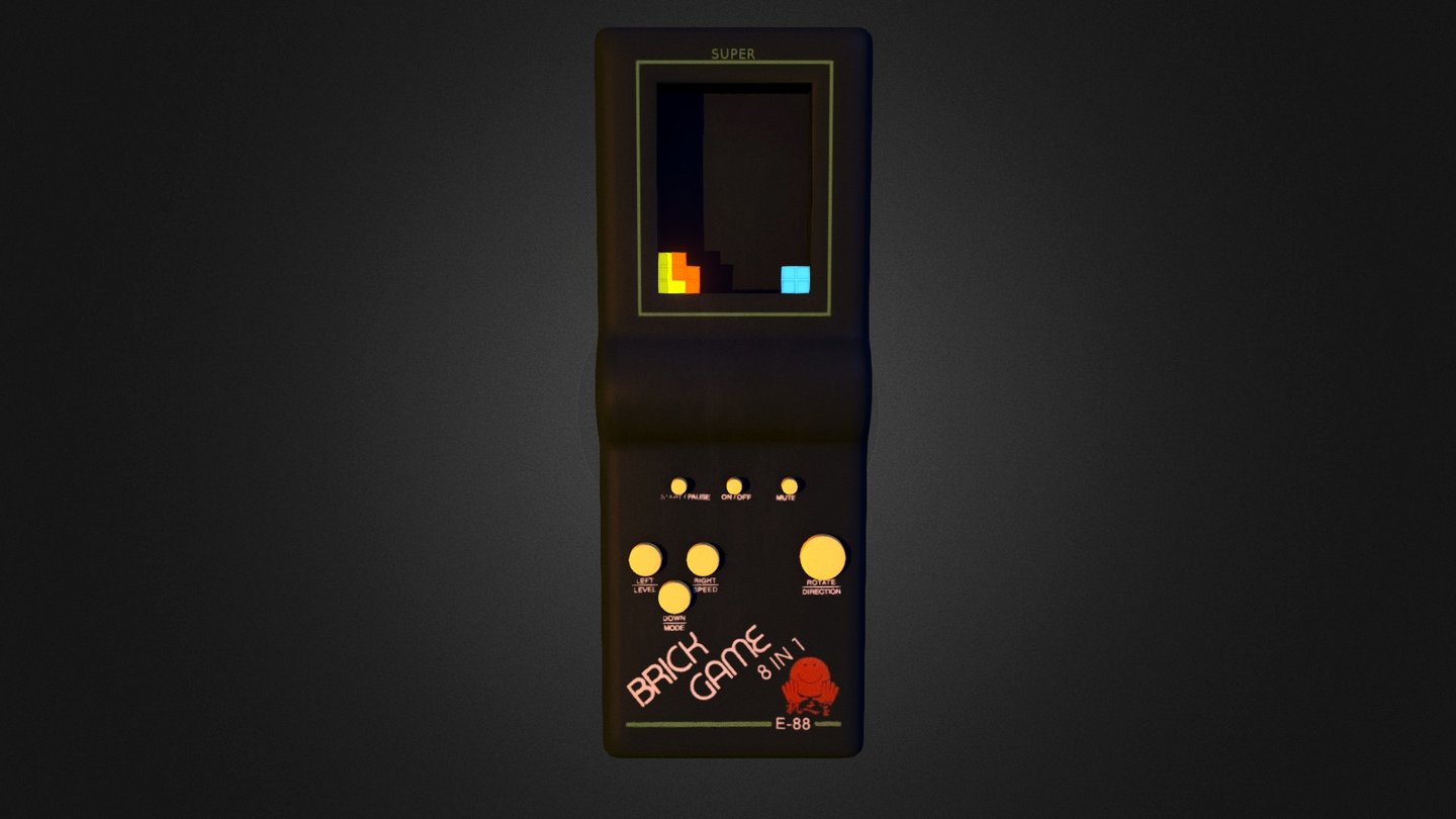 TETRIS (moving pixels) 3d model