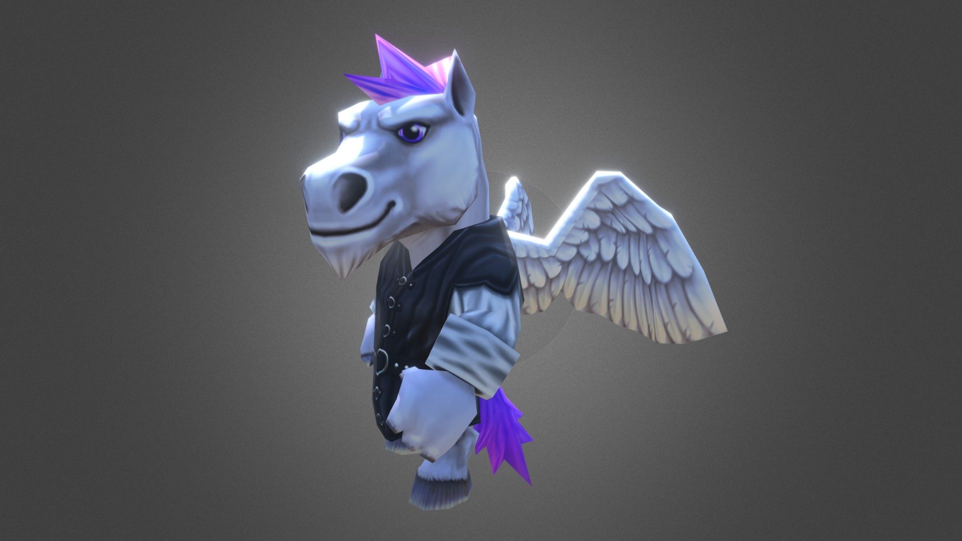 Percival the Pegasus Knight 3d model