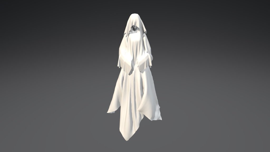 Cathderal Statue 3d model