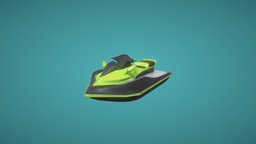 Custom Jetski Low Poly