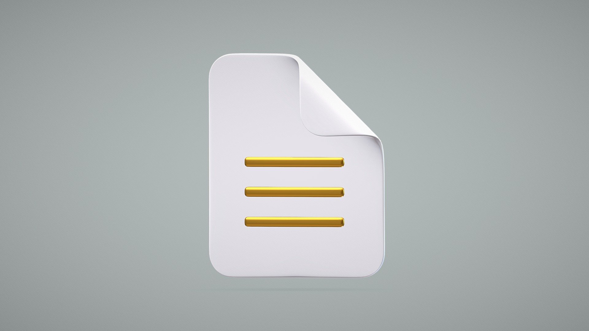 File (Document) 3D Icon 📄 3d model