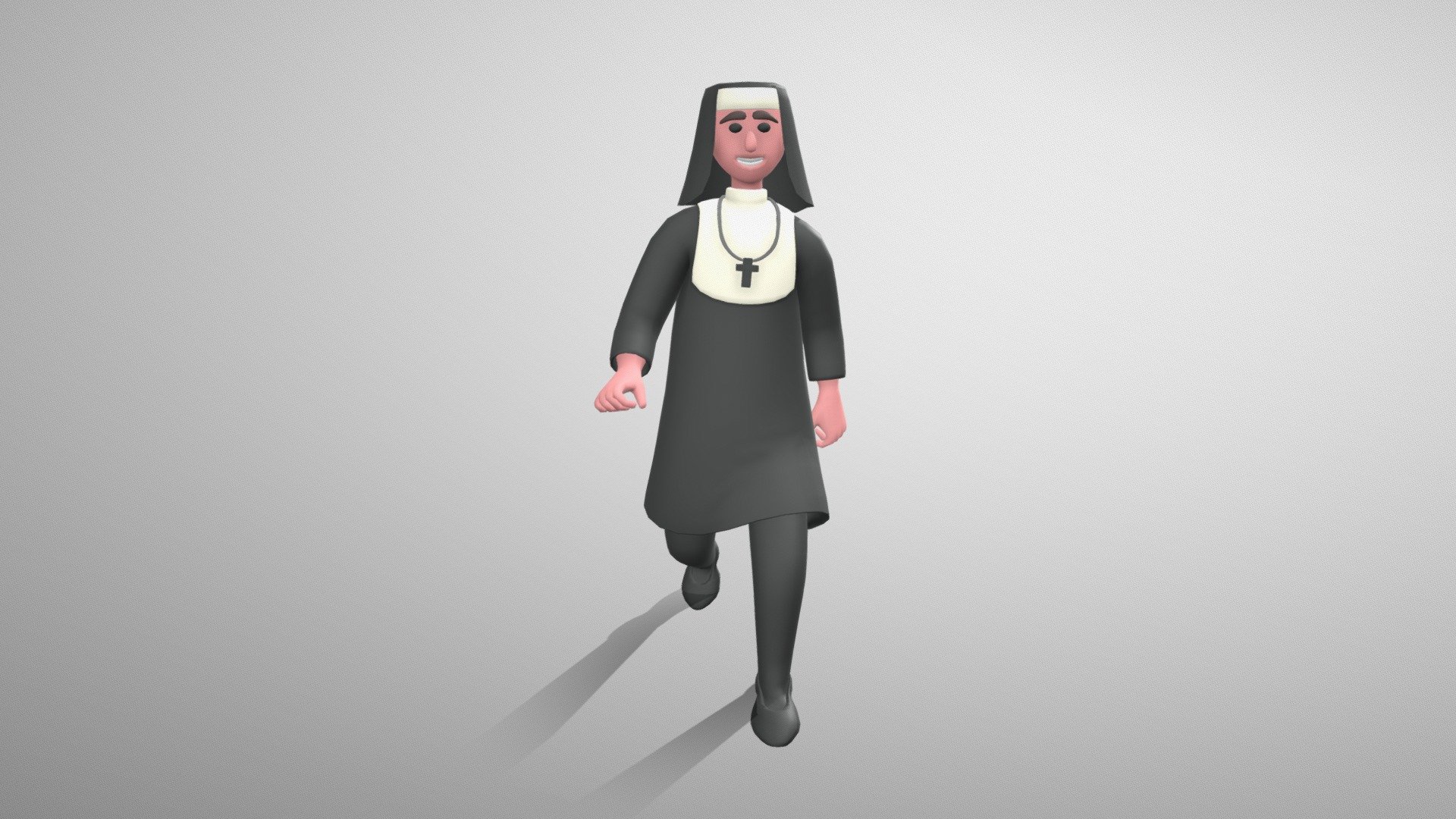 Stylized Nun 3d model