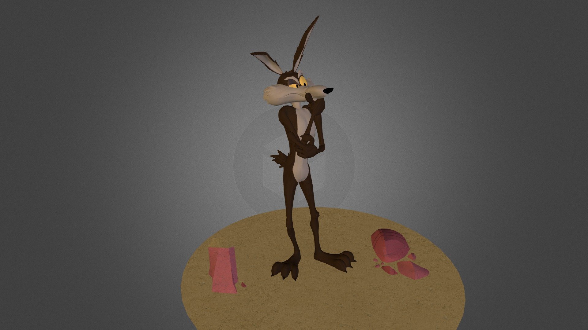 Wile E Coyote 3d model