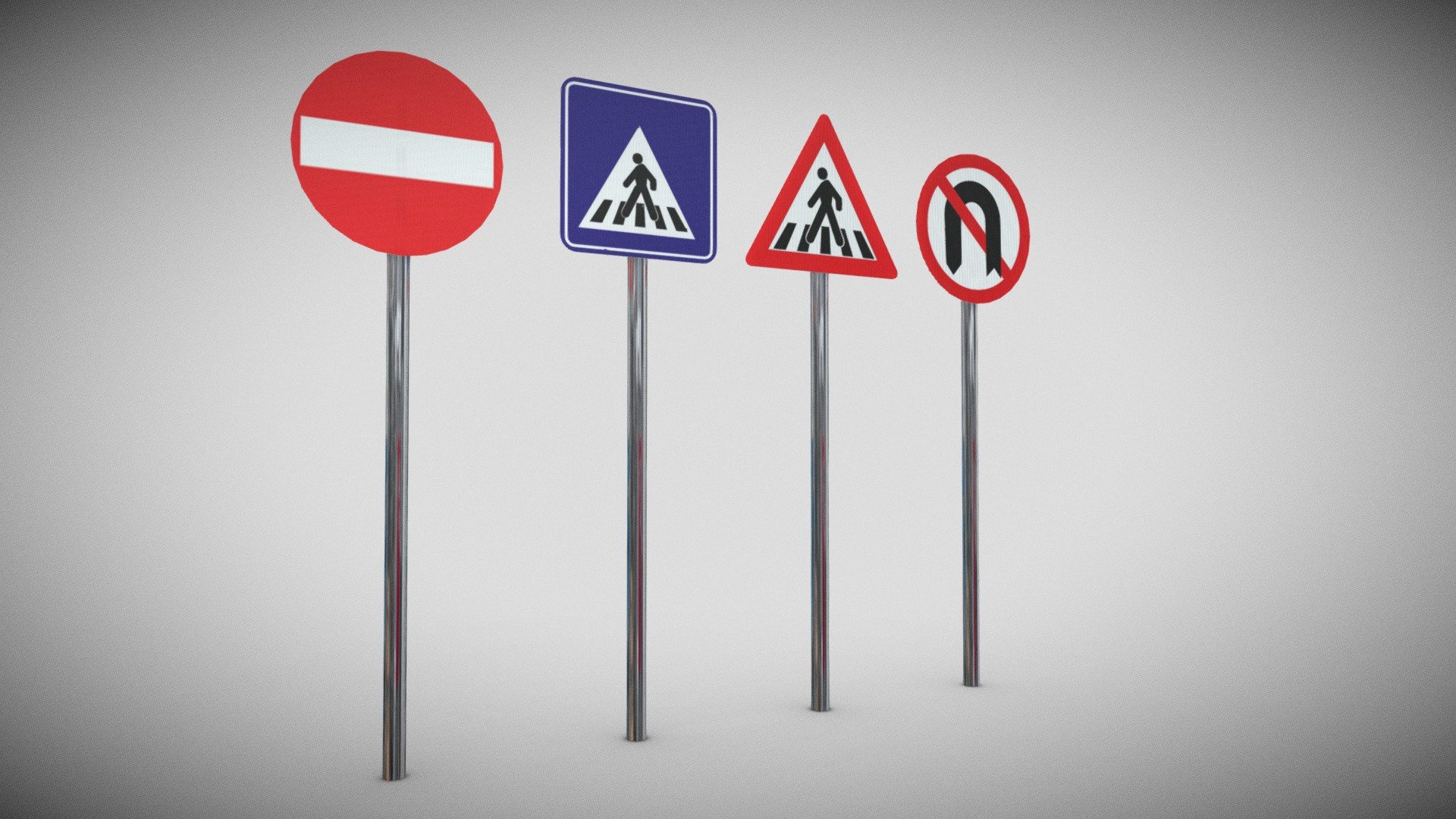 3D model Traffic Signs 3d model