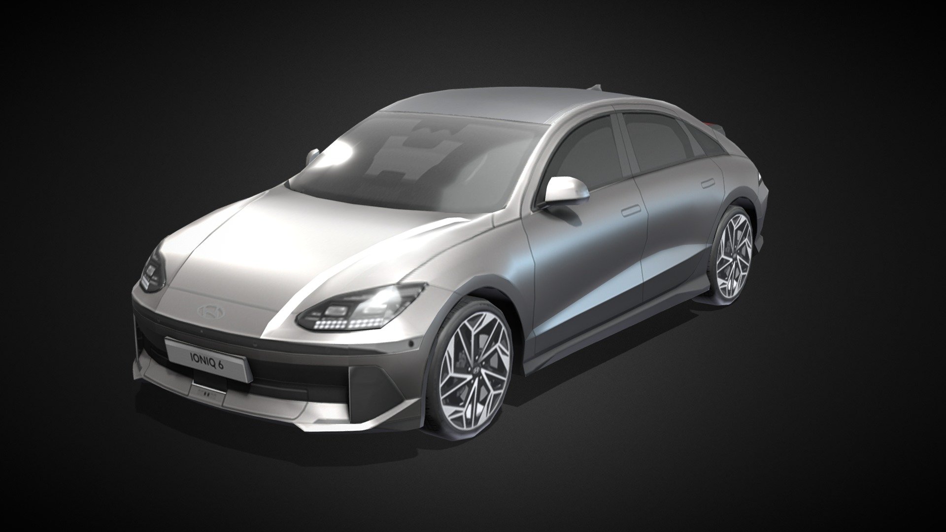 Lowpoly Hyundai IONIC 6 3d model