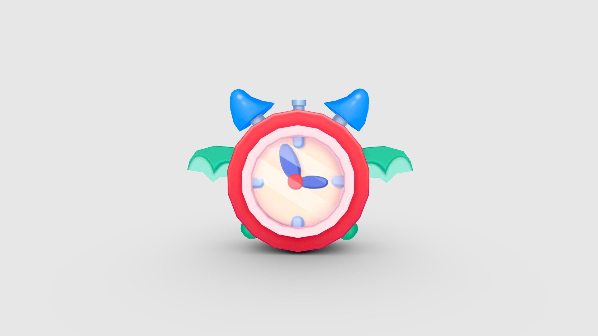 Cartoon alarm clock 3d model