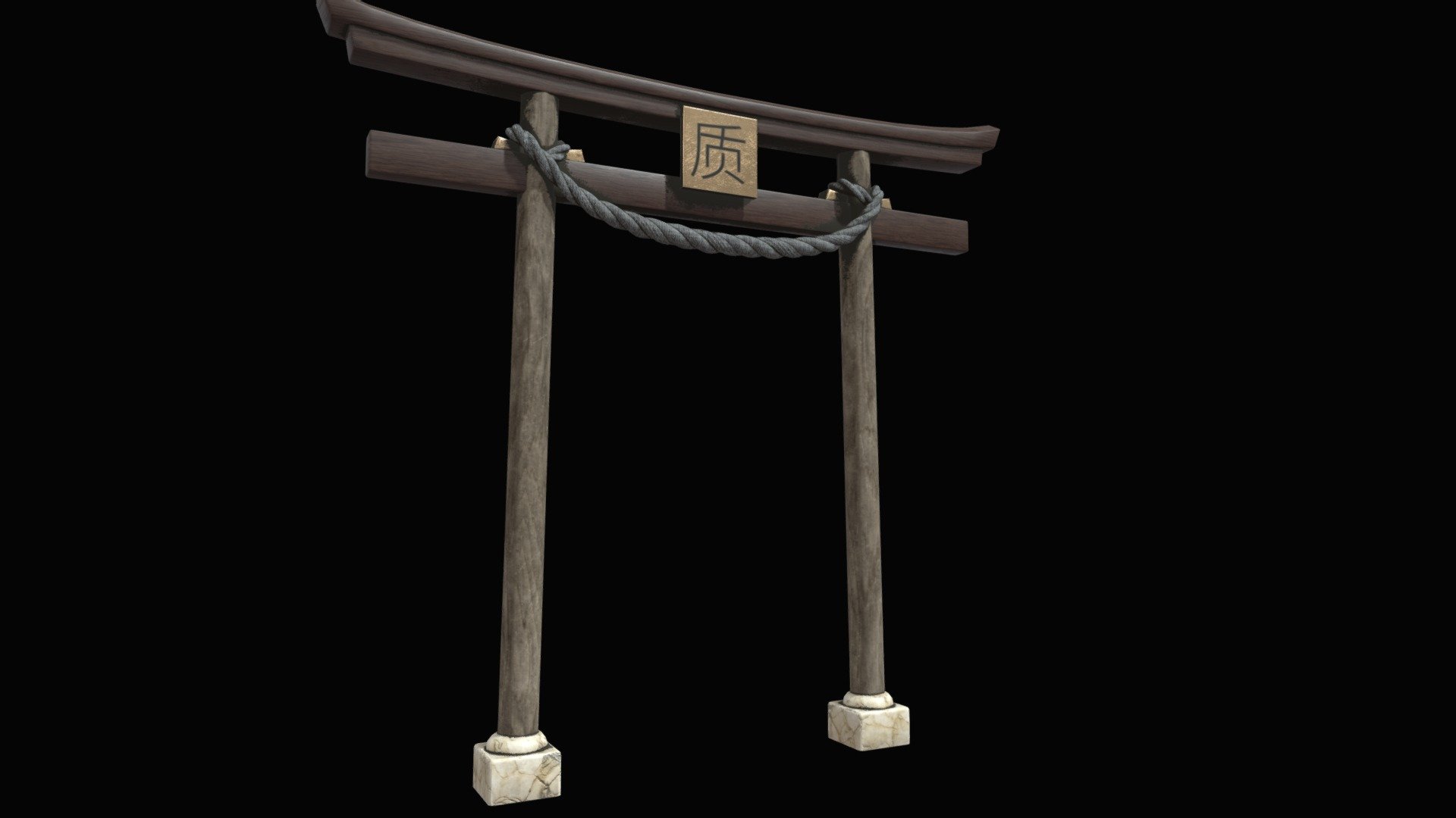 Japanese Entrance the passage 3d model