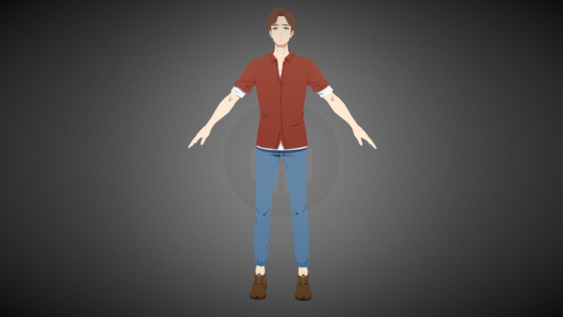 man people teacher 3d model