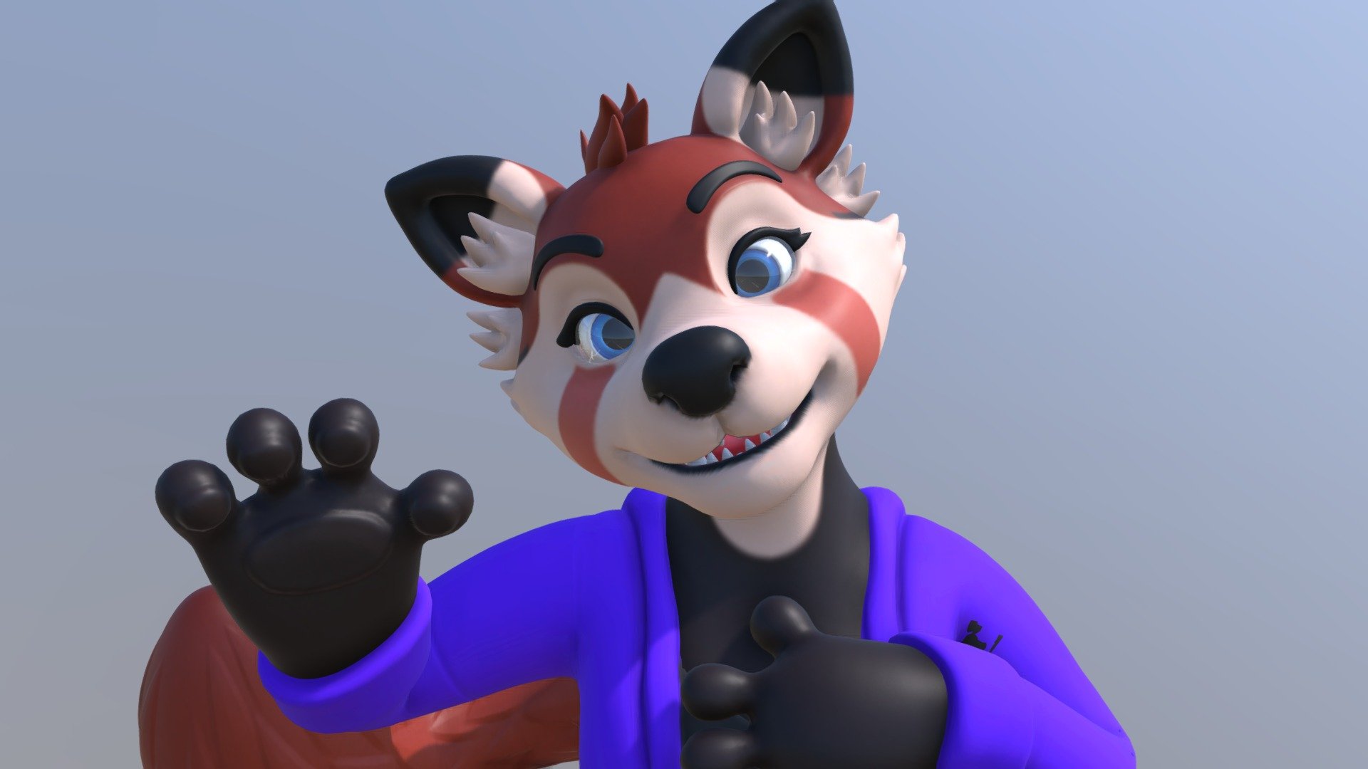 Nuki the redpanda! 3d model