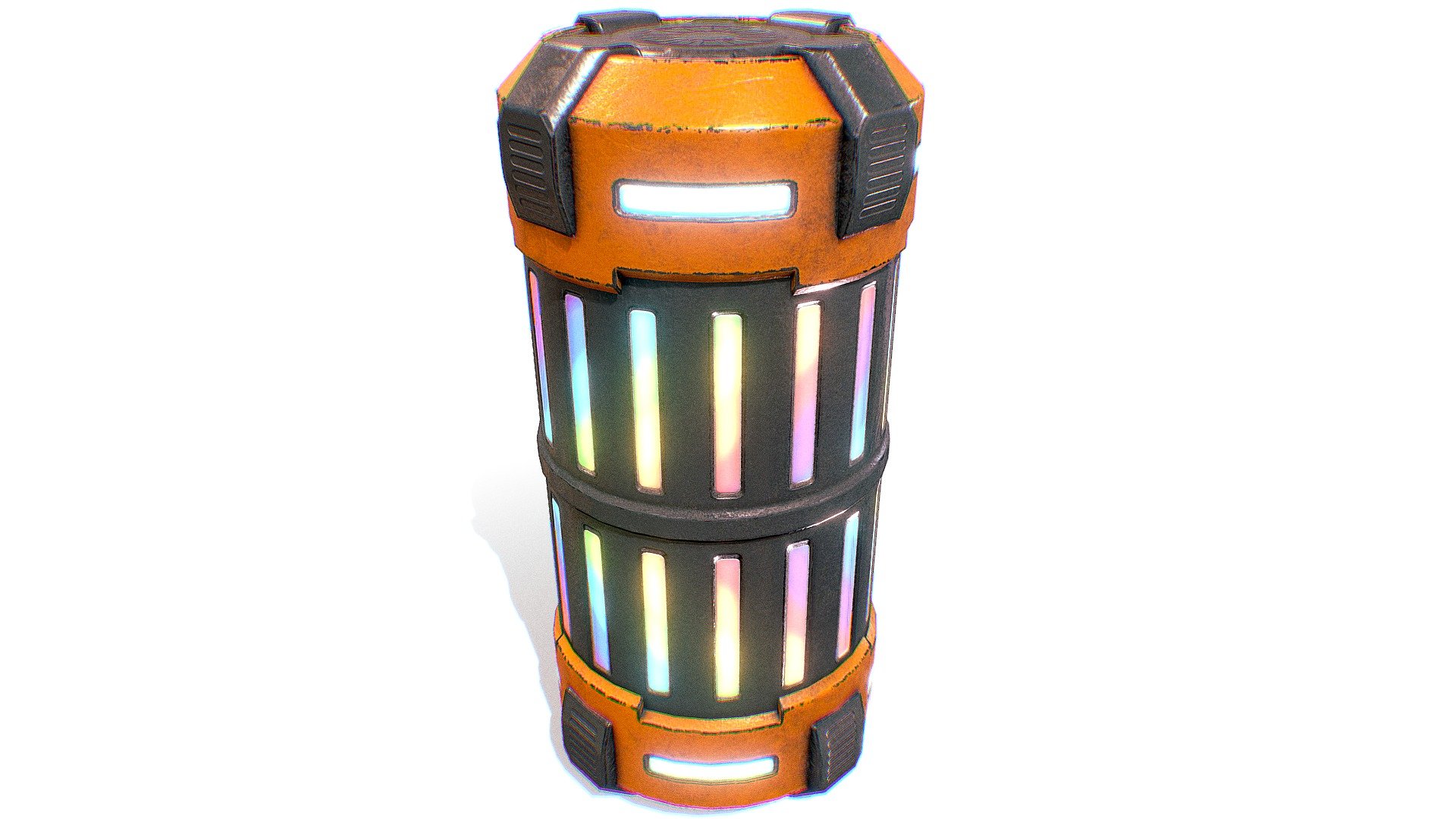 Sci-fi Rainbow Barrel 3d model