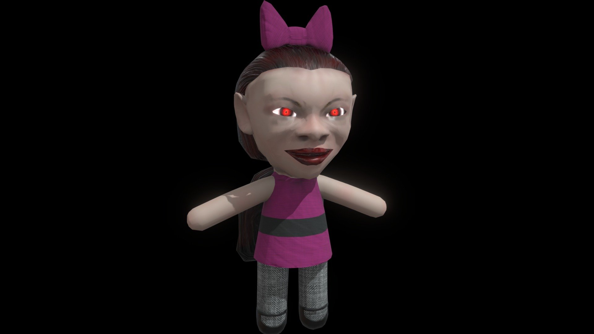 Blossom powerpuff 3d model