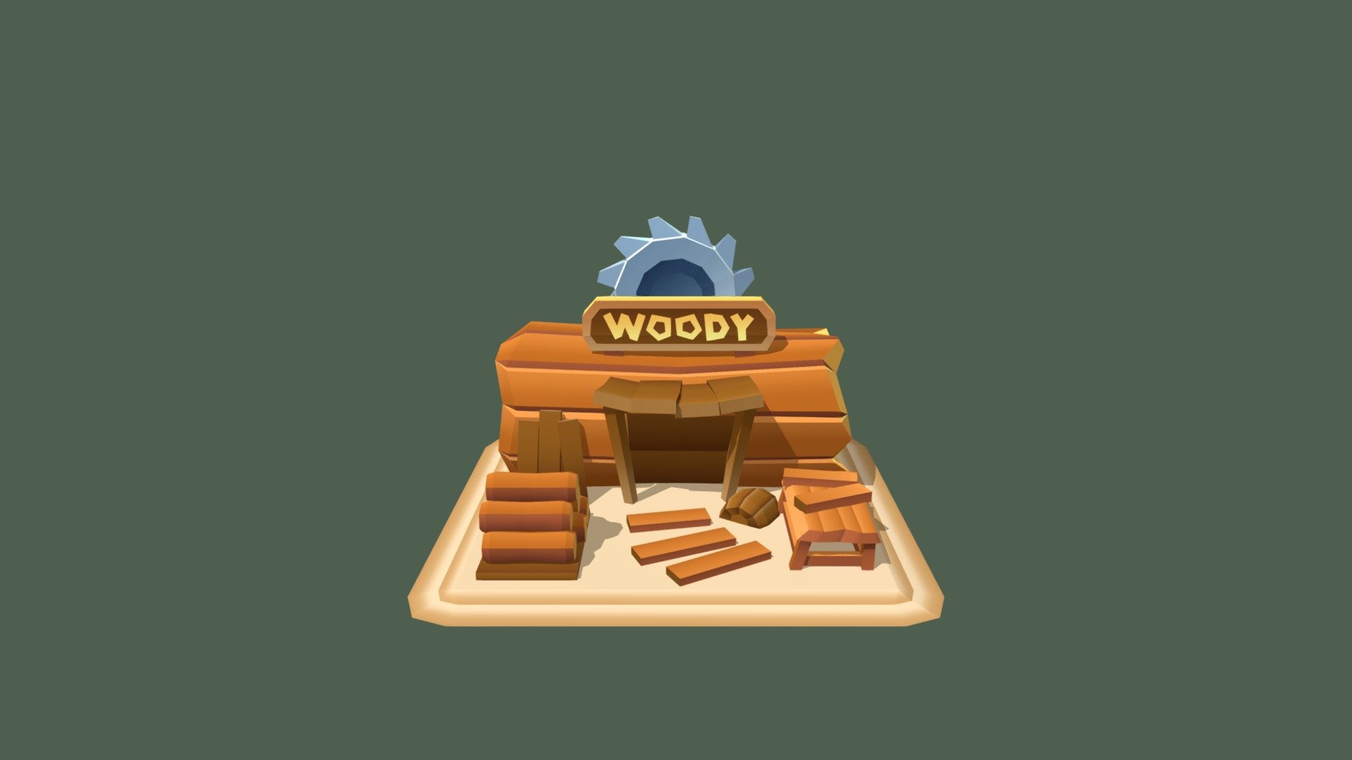 Sawmill 3d model